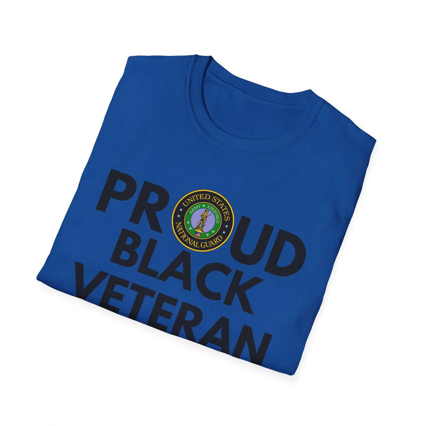 National Guard Proud Black Veteran - Unisex Softstyle T-Shirt