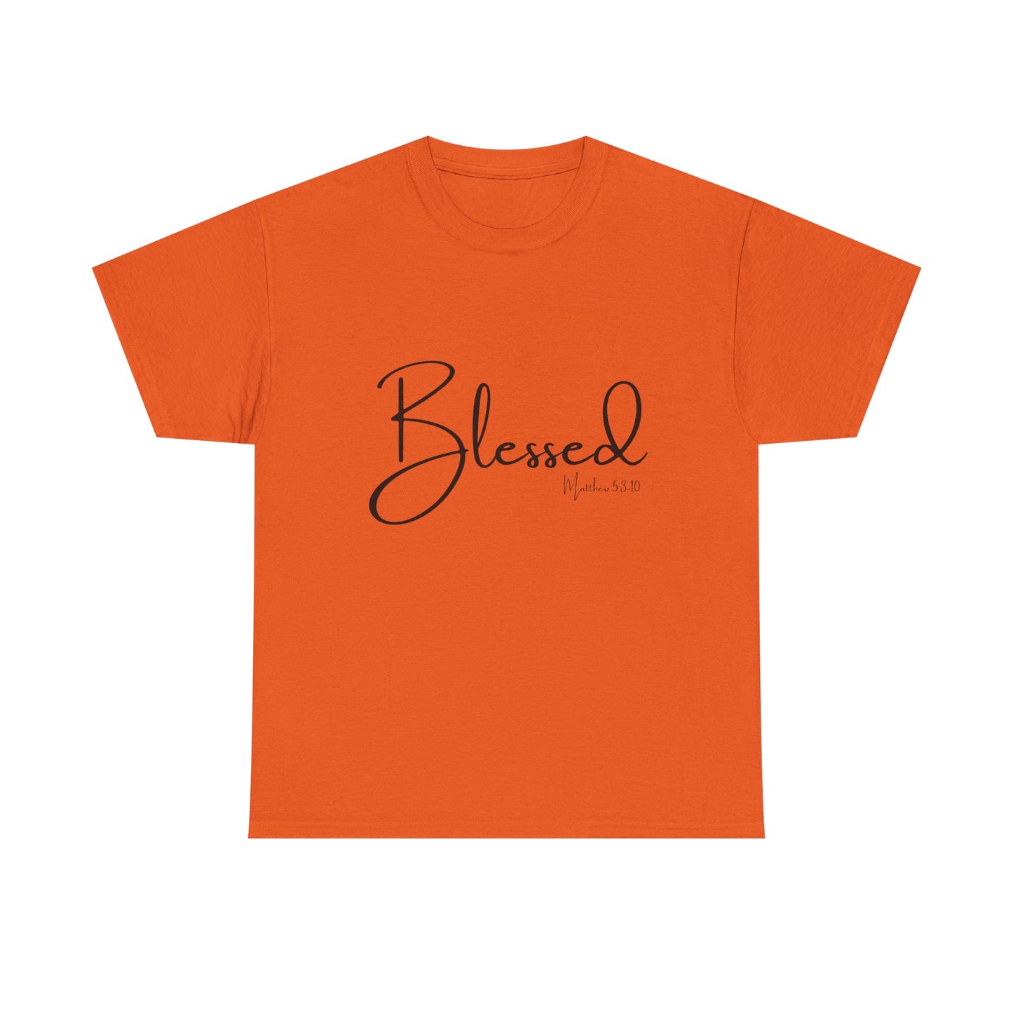 Blessed - Matthew 5:3-10 Unisex Heavy Cotton Tee