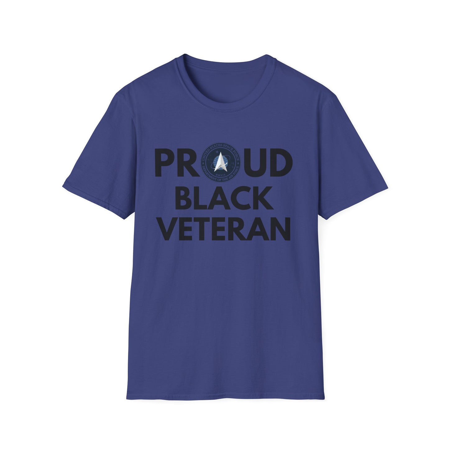 Space Force Proud Black Veteran - Unisex Softstyle T-Shirt
