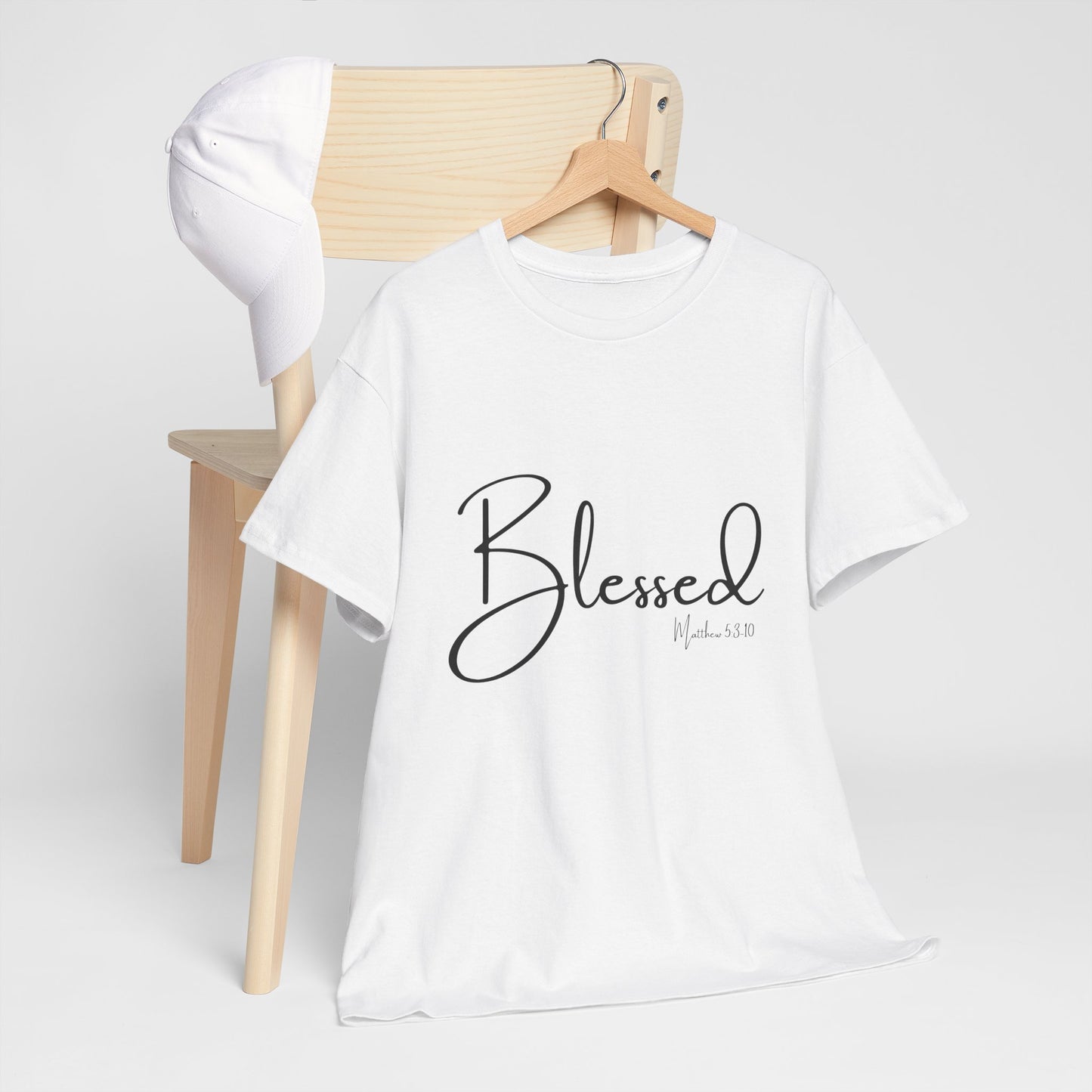 Blessed - Matthew 5:3-10 Unisex Heavy Cotton Tee