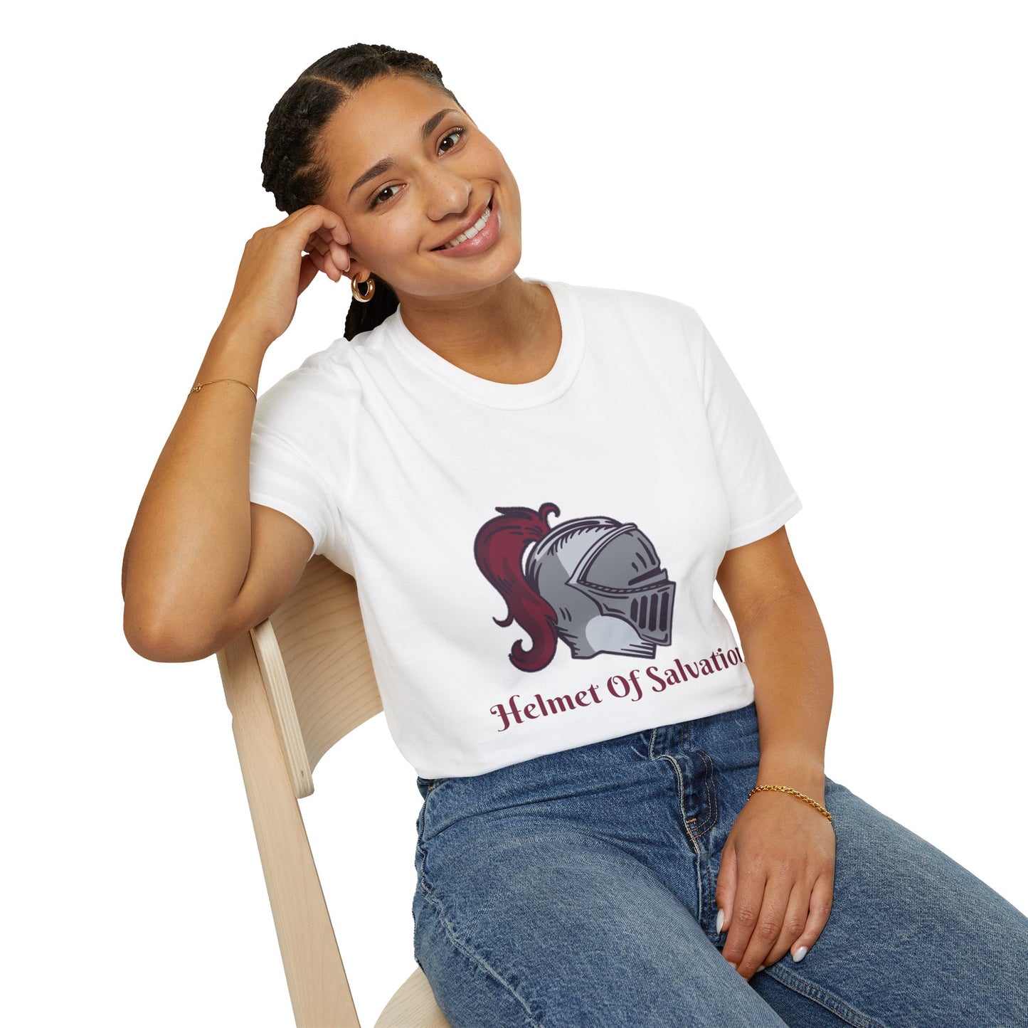 Helmet of Salvation-Unisex Softstyle T-Shirt