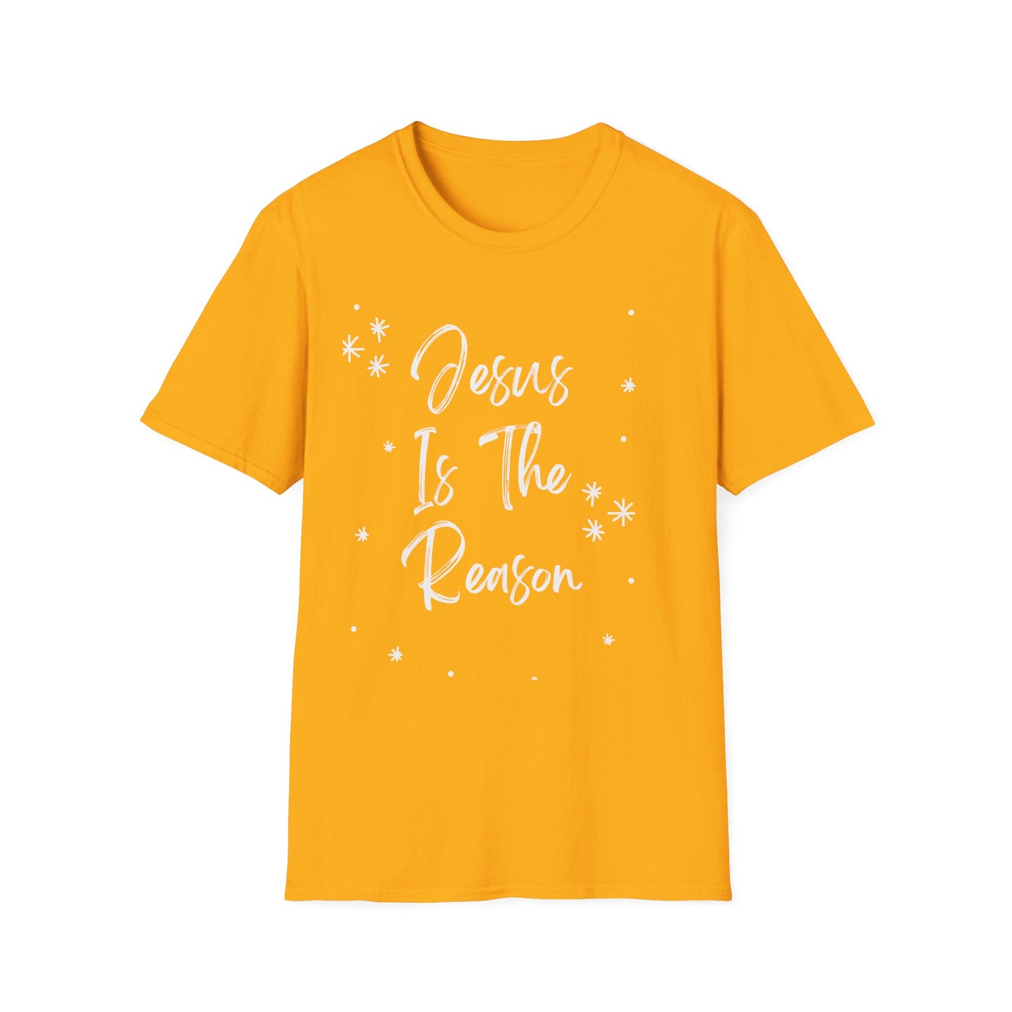 Jesus is the reason - Front and Back - Unisex Softstyle T-Shirt