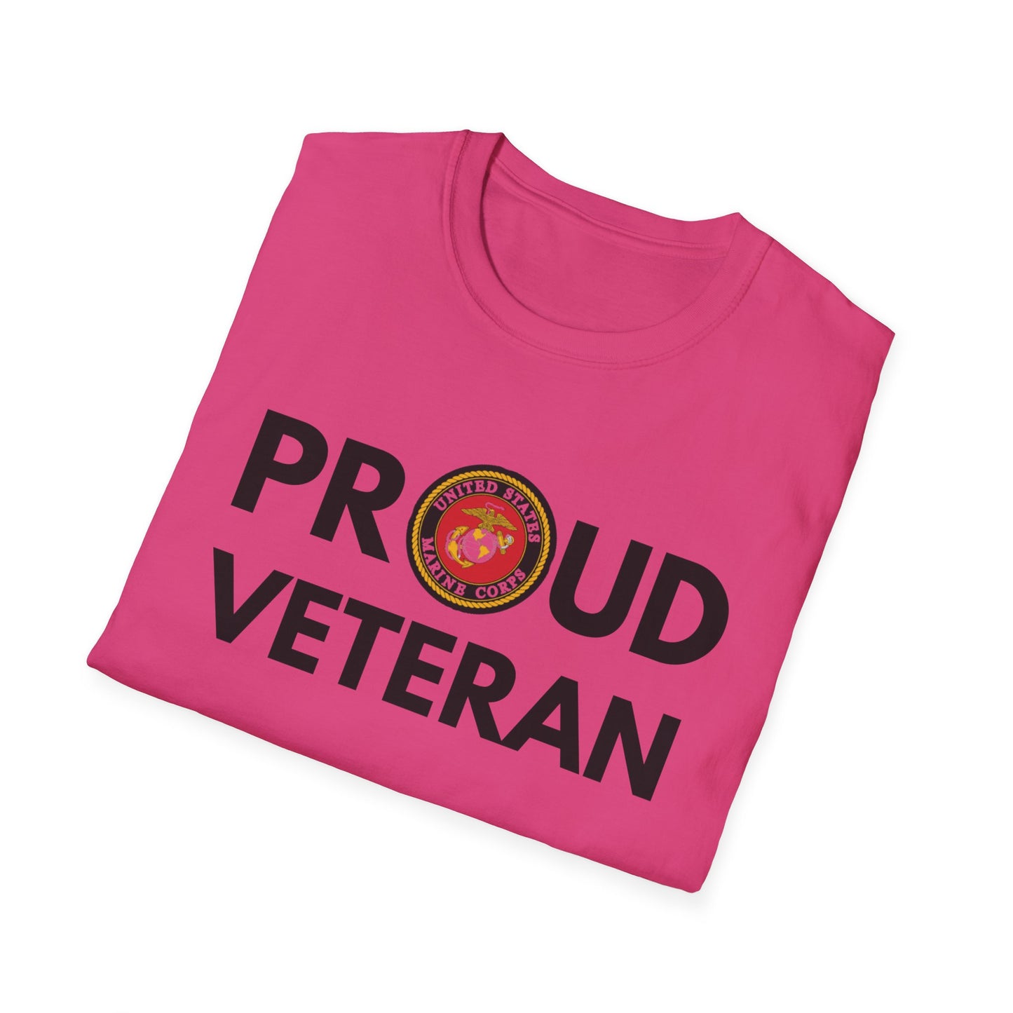 Marine Veteran - Unisex Softstyle T-Shirt