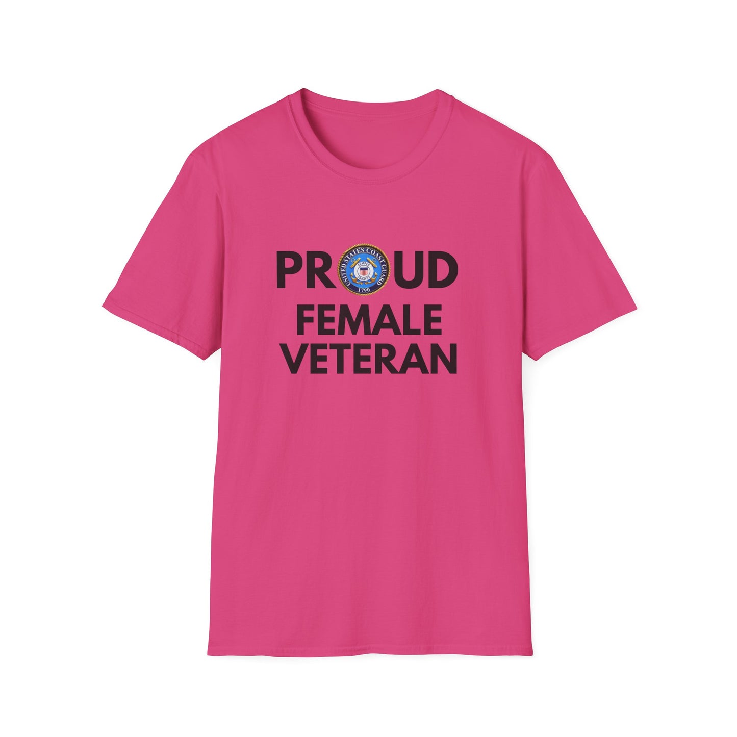 Coast Guard Female Veteran - Unisex Softstyle T-Shirt