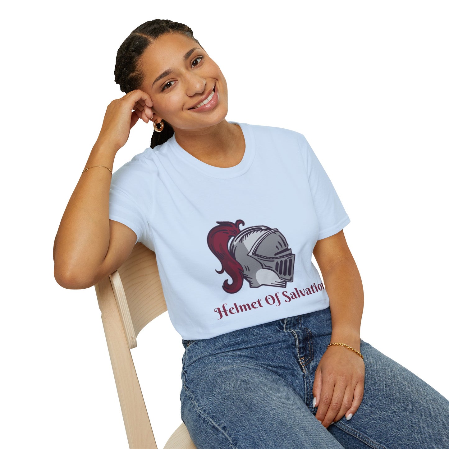 Helmet of Salvation-Unisex Softstyle T-Shirt