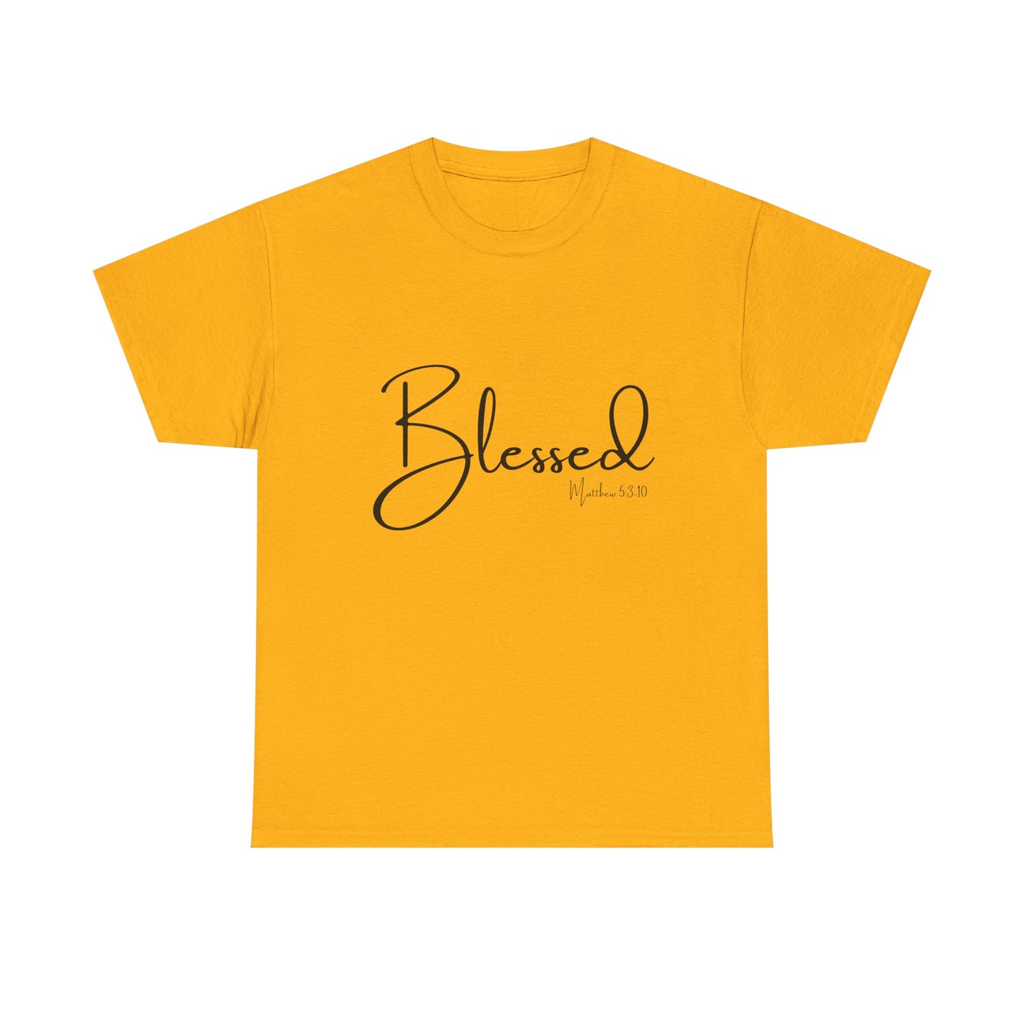 Blessed - Matthew 5:3-10 Unisex Heavy Cotton Tee