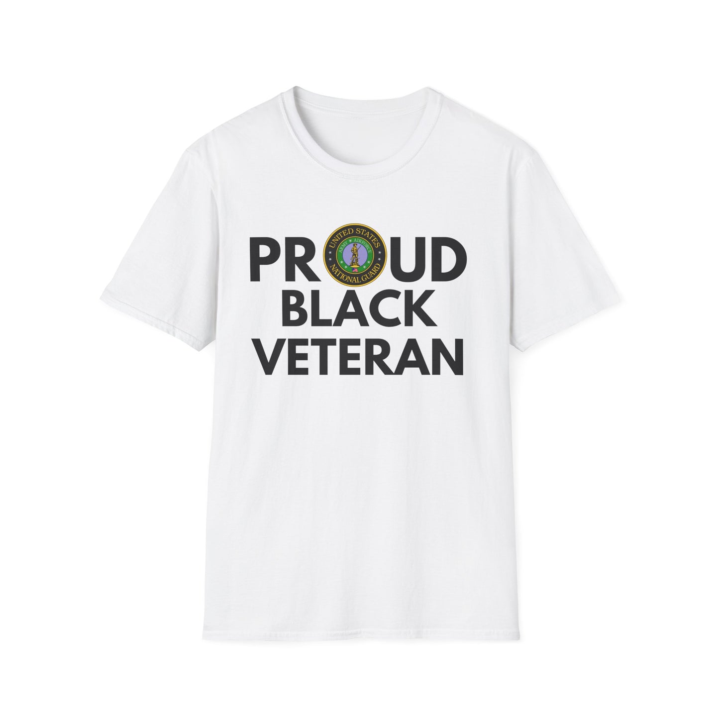 National Guard Proud Black Veteran - Unisex Softstyle T-Shirt