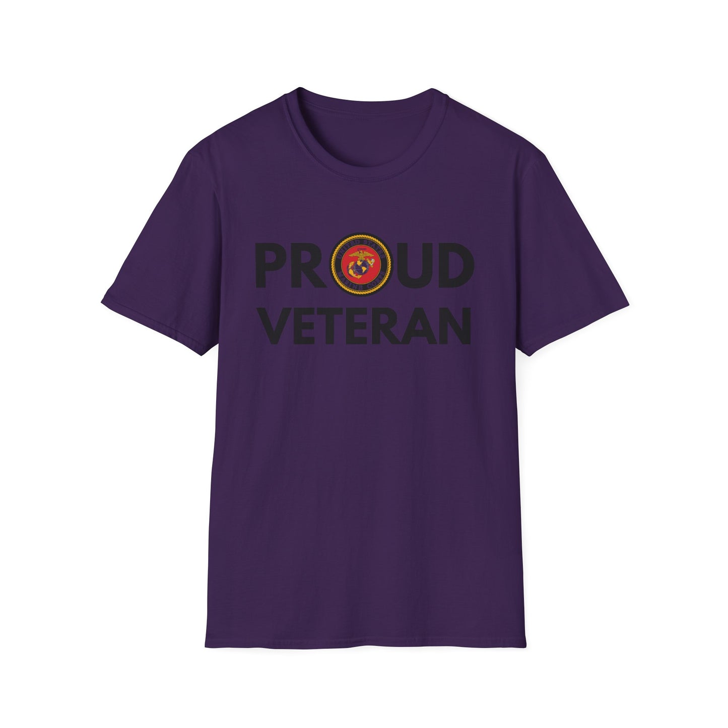 Marine Veteran - Unisex Softstyle T-Shirt