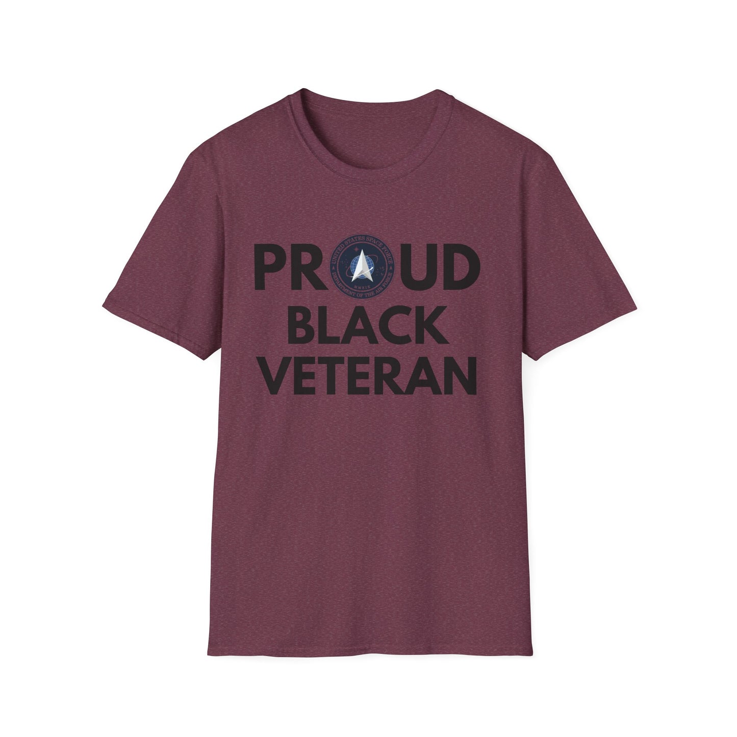 Space Force Proud Black Veteran - Unisex Softstyle T-Shirt