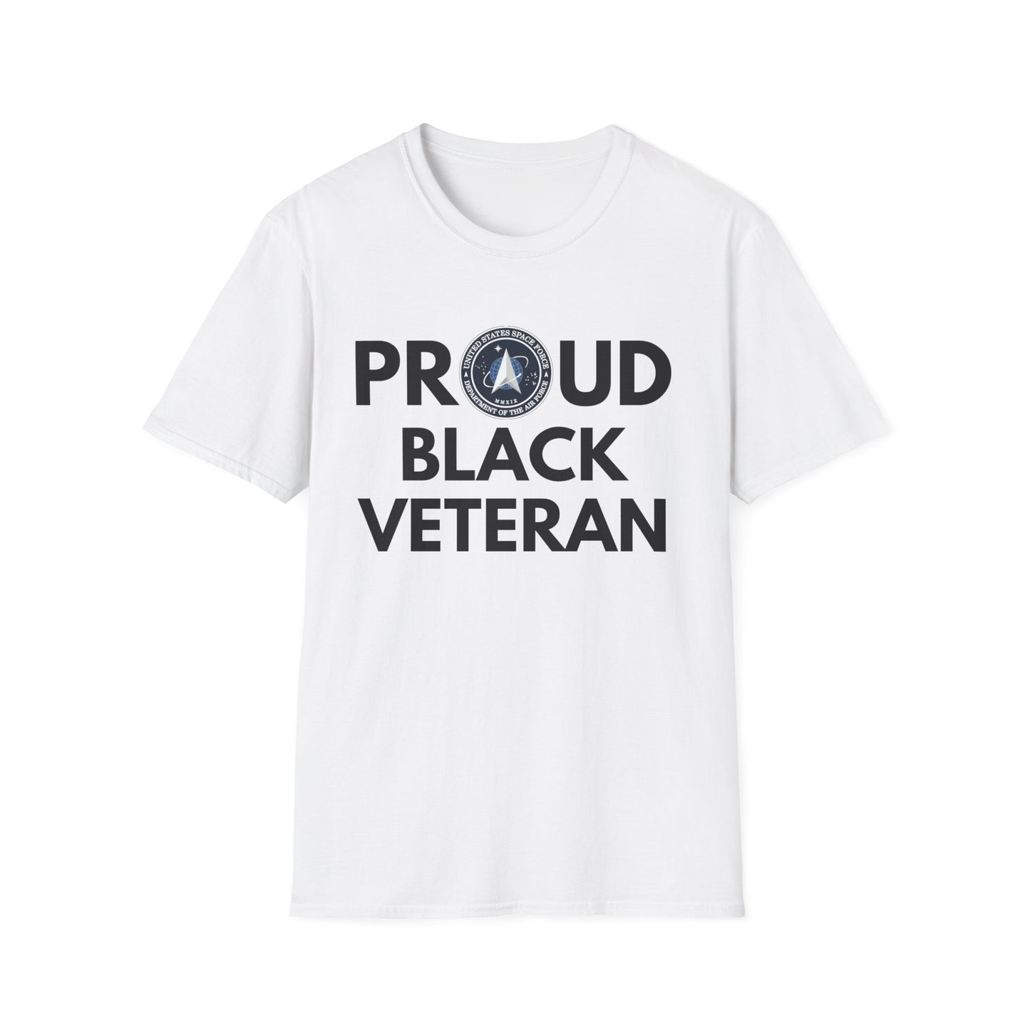 Space Force Proud Black Veteran - Unisex Softstyle T-Shirt