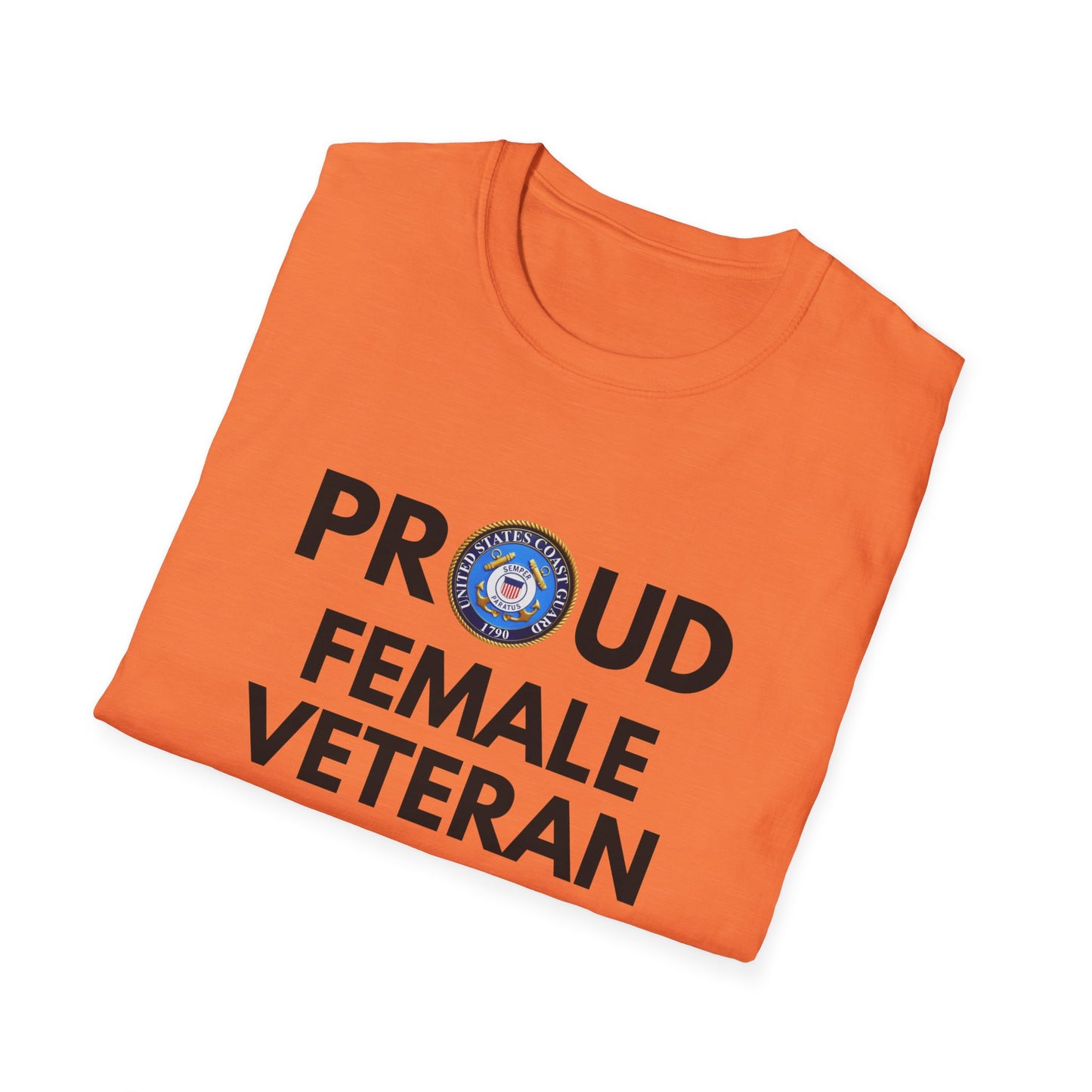 Coast Guard Female Veteran - Unisex Softstyle T-Shirt