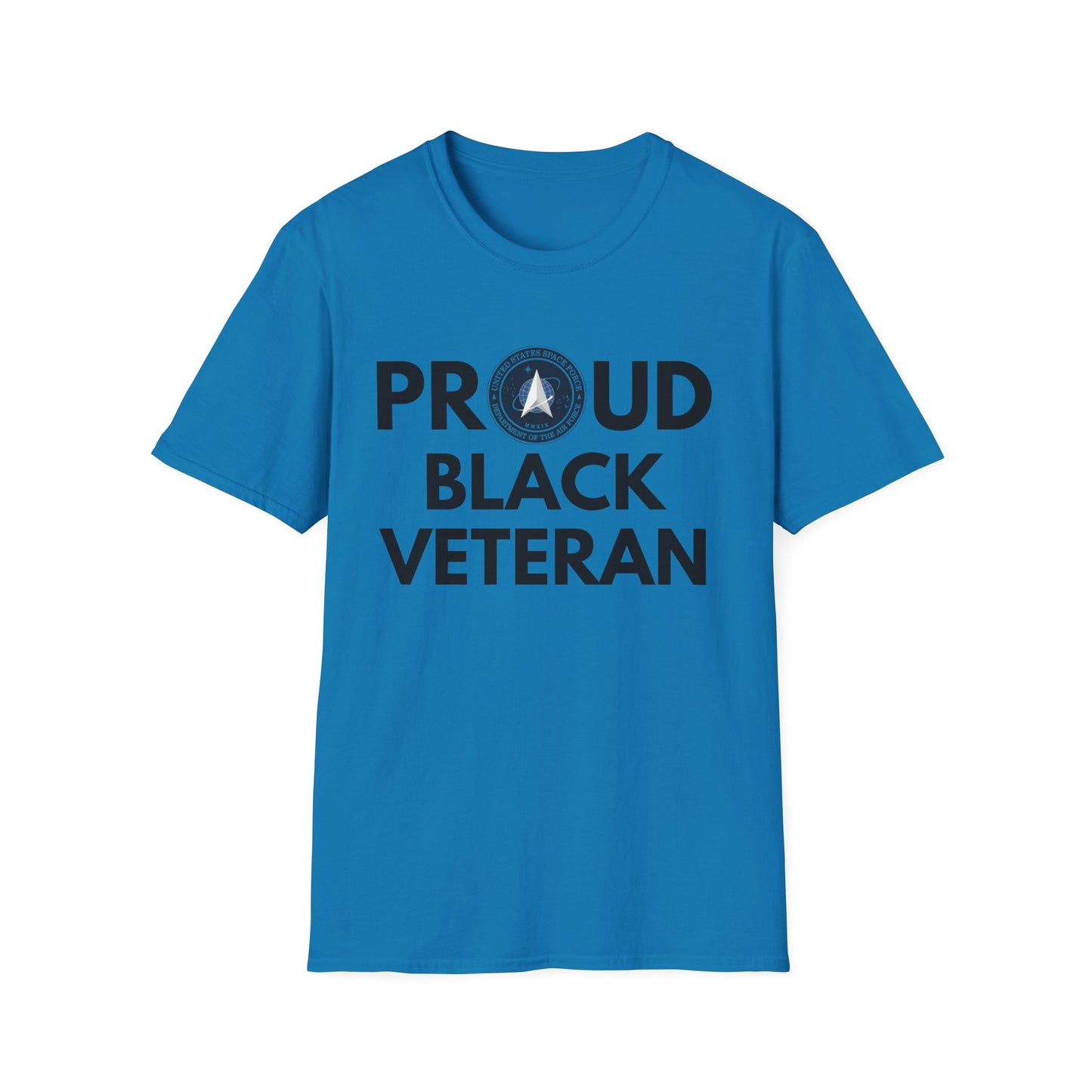 Space Force Proud Black Veteran - Unisex Softstyle T-Shirt