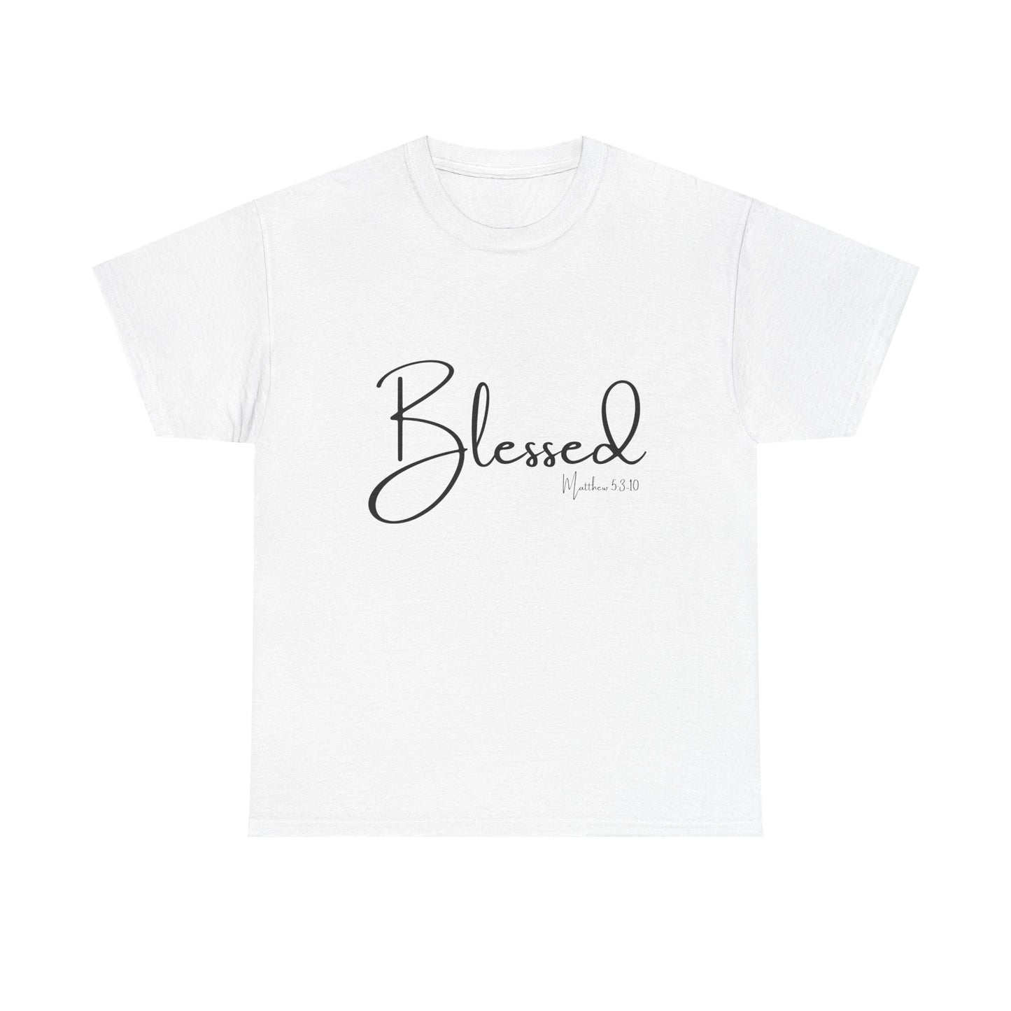 Blessed - Matthew 5:3-10 Unisex Heavy Cotton Tee