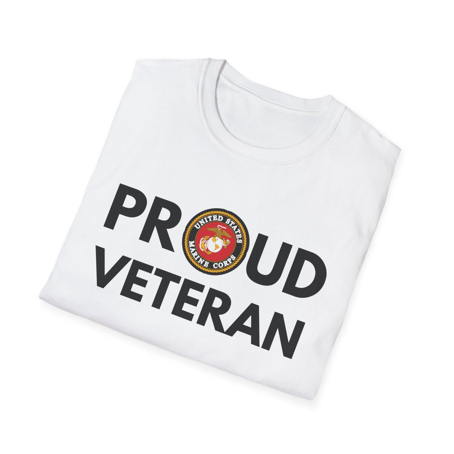 Marine Veteran - Unisex Softstyle T-Shirt