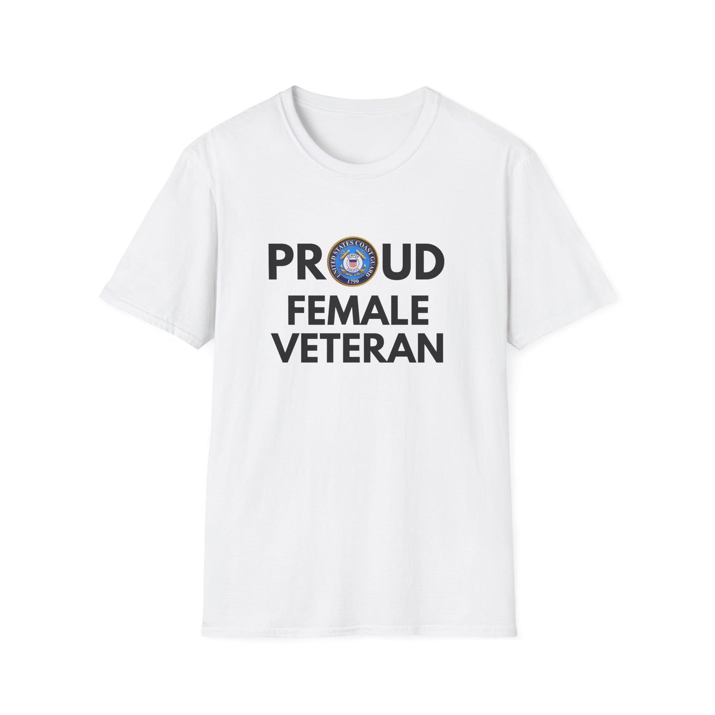 Coast Guard Female Veteran - Unisex Softstyle T-Shirt