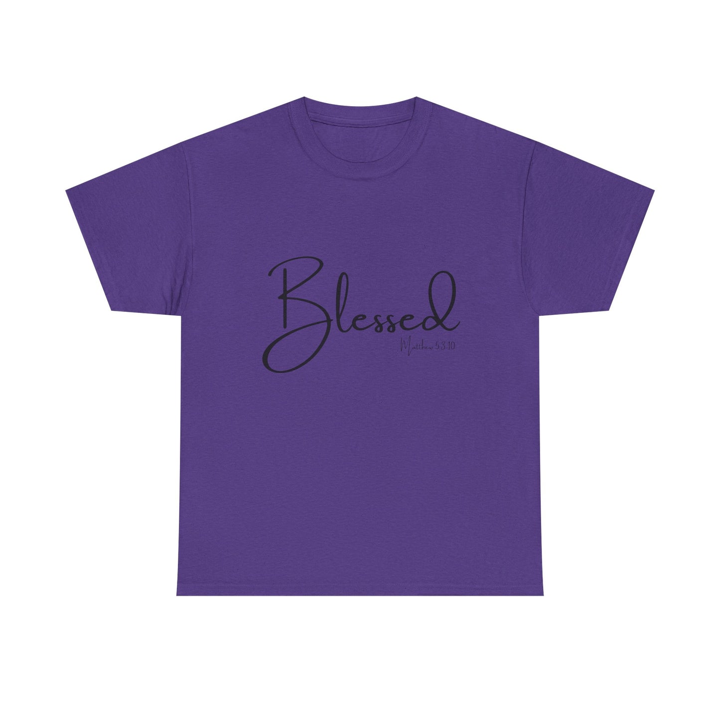 Blessed - Matthew 5:3-10 Unisex Heavy Cotton Tee