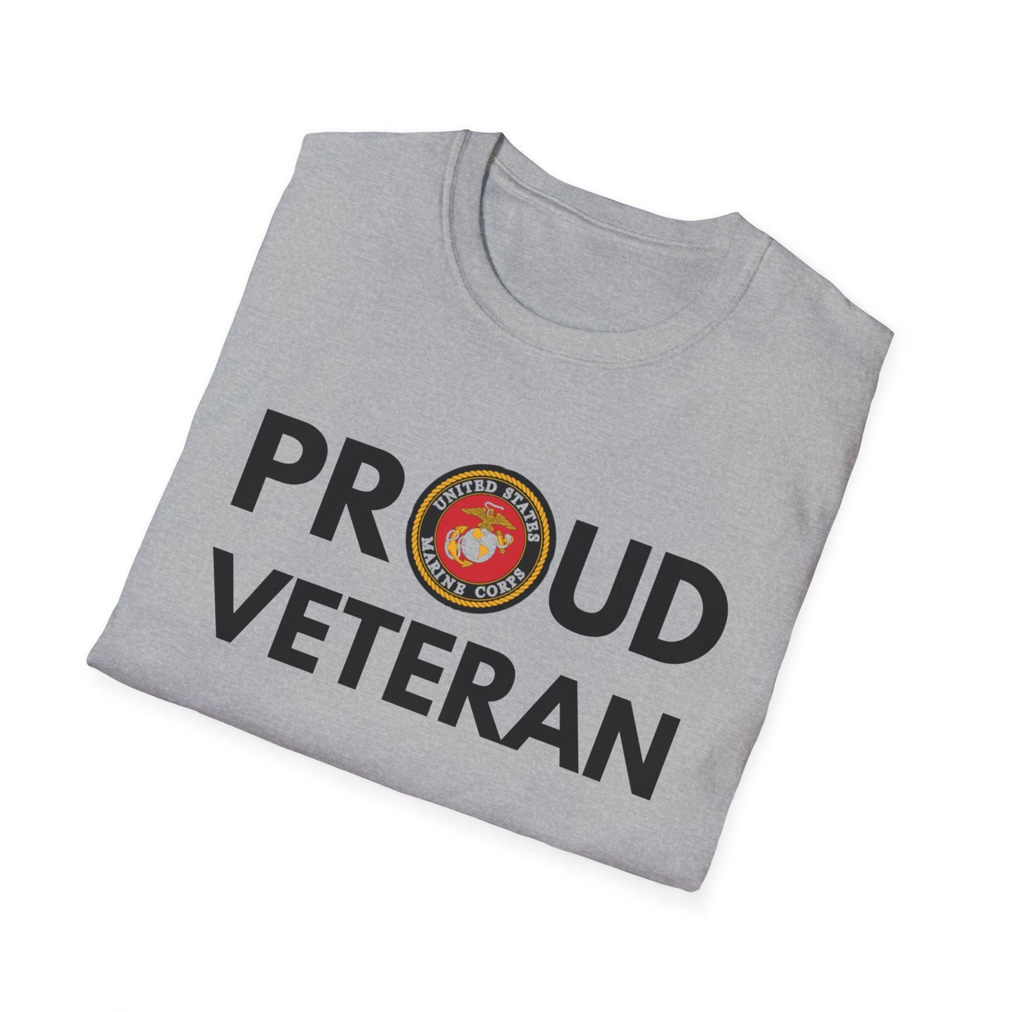 Marine Veteran - Unisex Softstyle T-Shirt