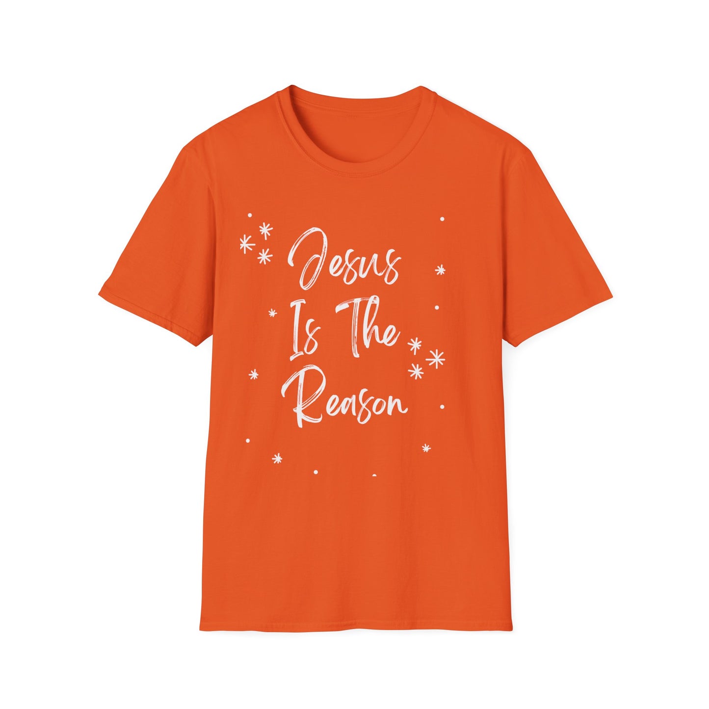 Jesus is the reason - Front and Back - Unisex Softstyle T-Shirt