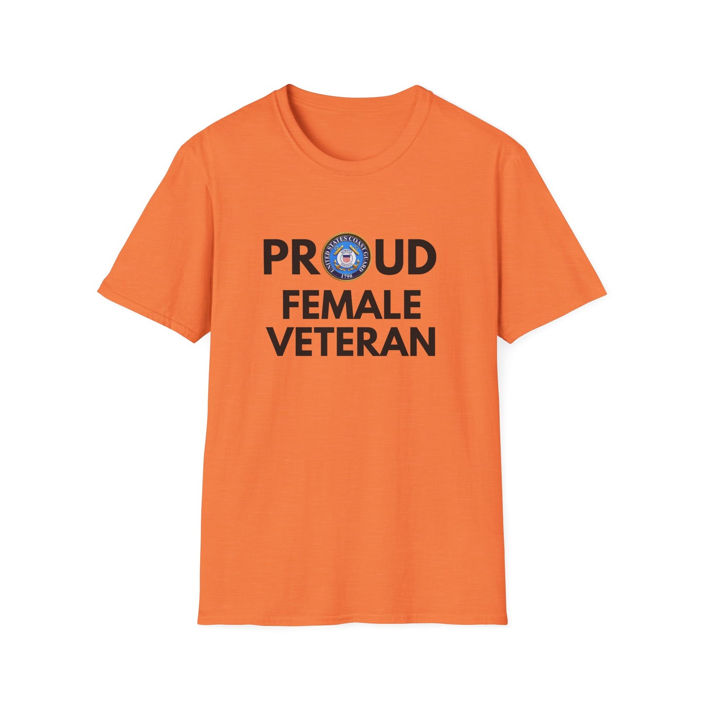 Coast Guard Female Veteran - Unisex Softstyle T-Shirt