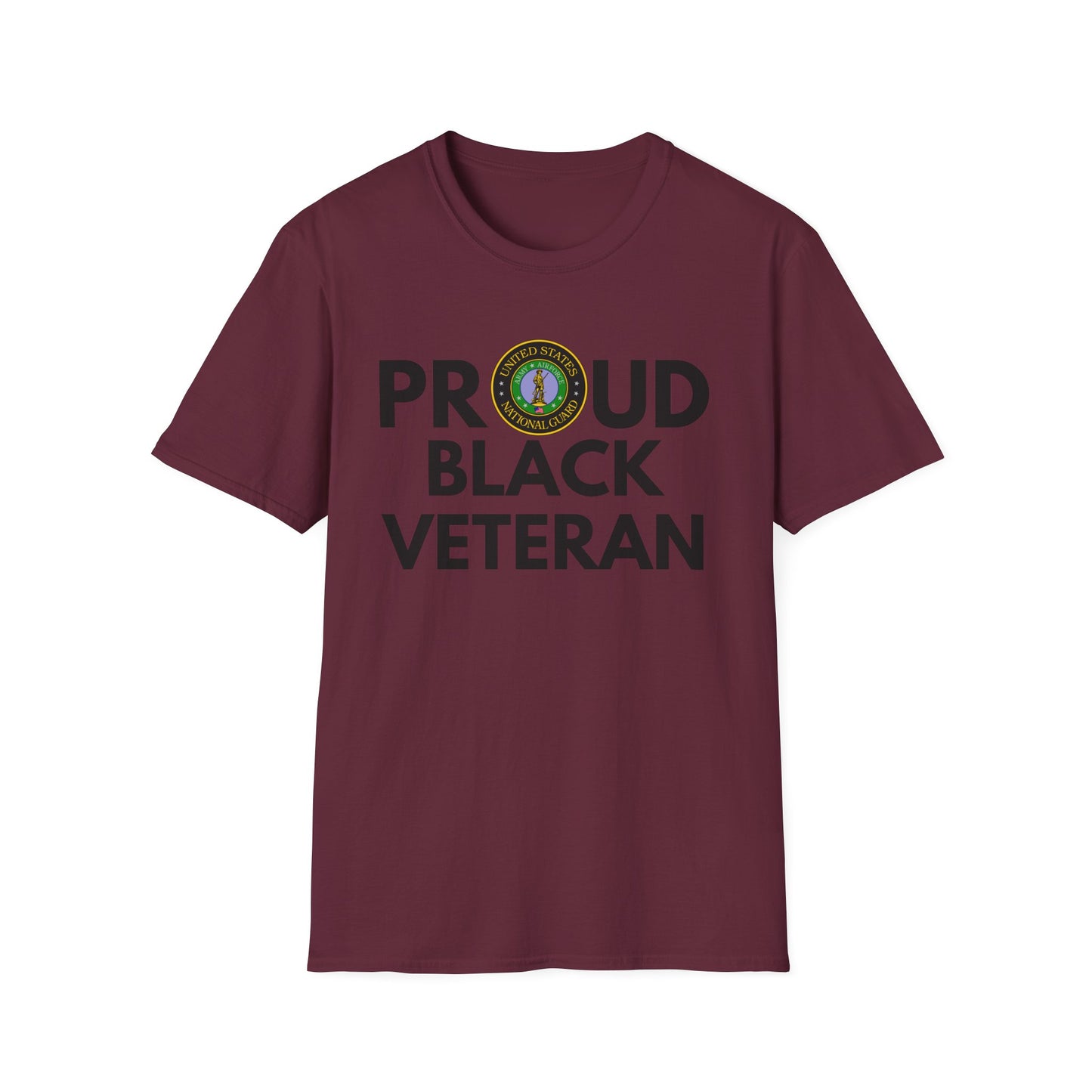National Guard Proud Black Veteran - Unisex Softstyle T-Shirt