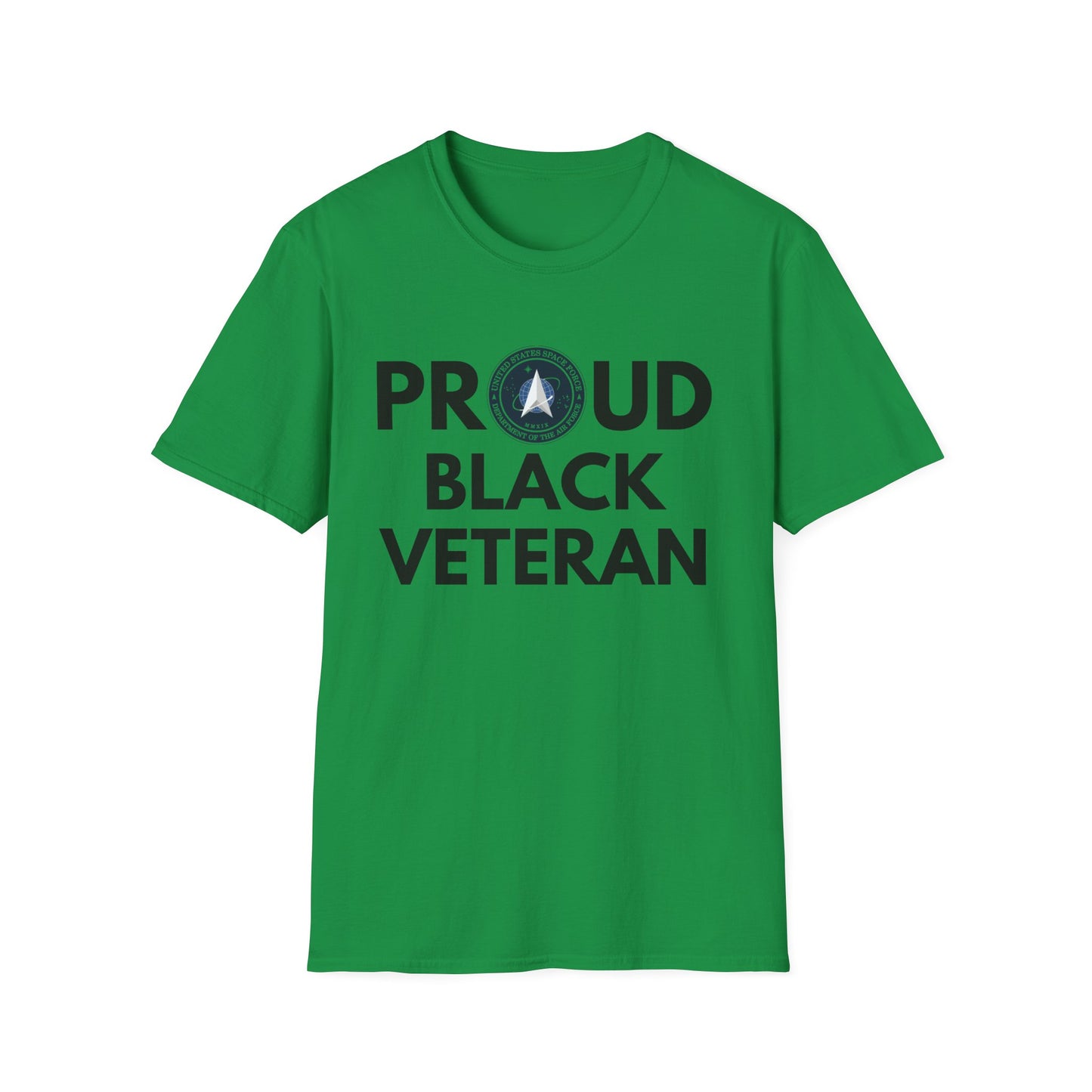 Space Force Proud Black Veteran - Unisex Softstyle T-Shirt