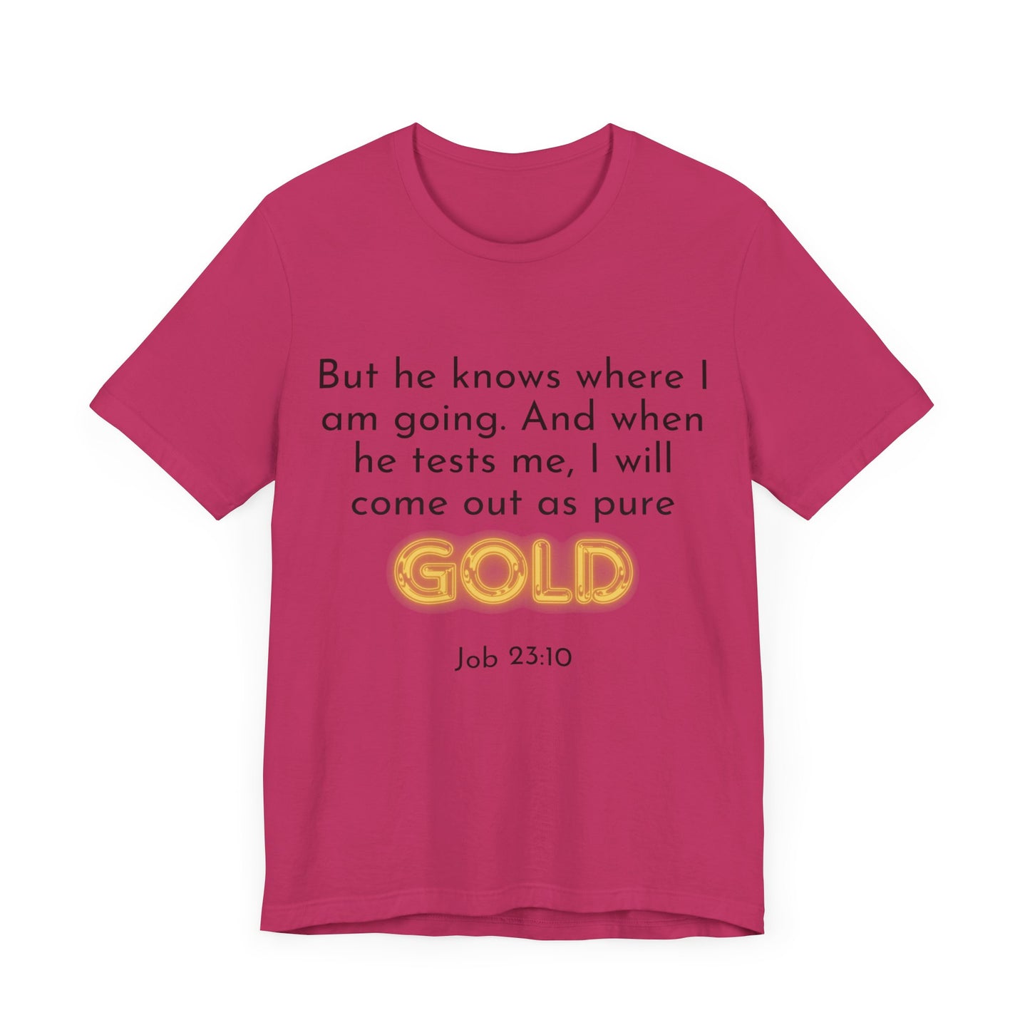 Job 23-10-Unisex Jersey Short Sleeve Tee