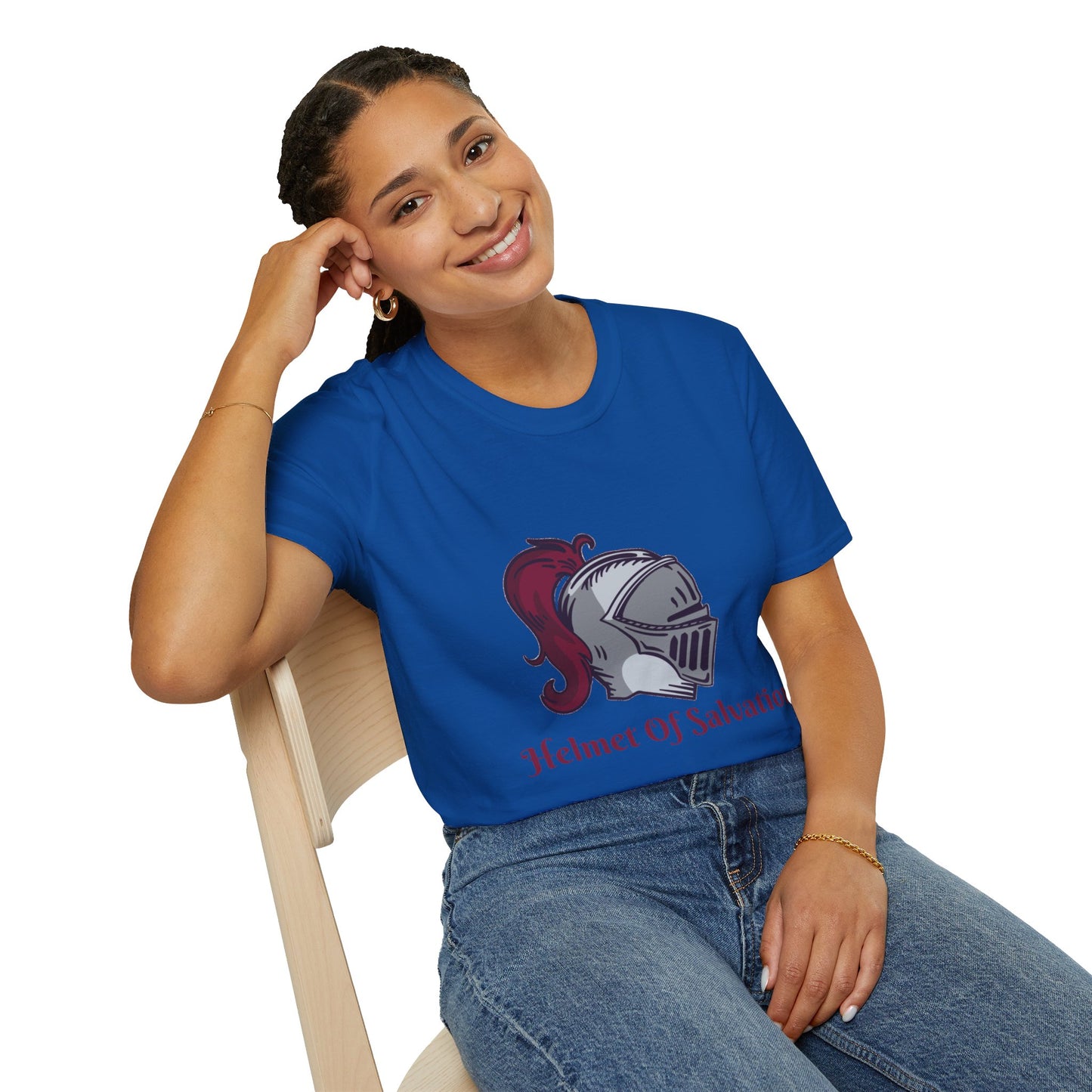 Helmet of Salvation-Unisex Softstyle T-Shirt