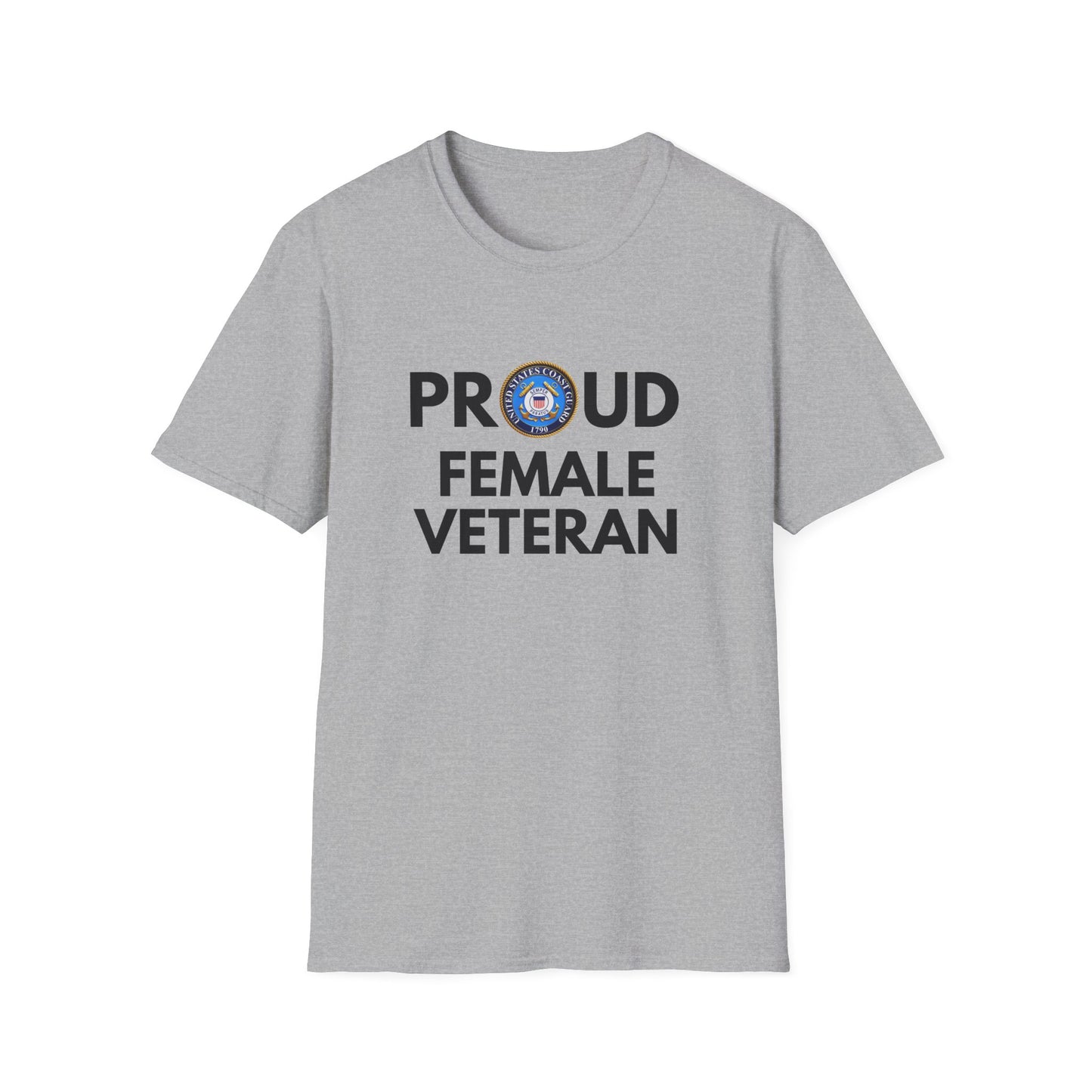 Coast Guard Female Veteran - Unisex Softstyle T-Shirt