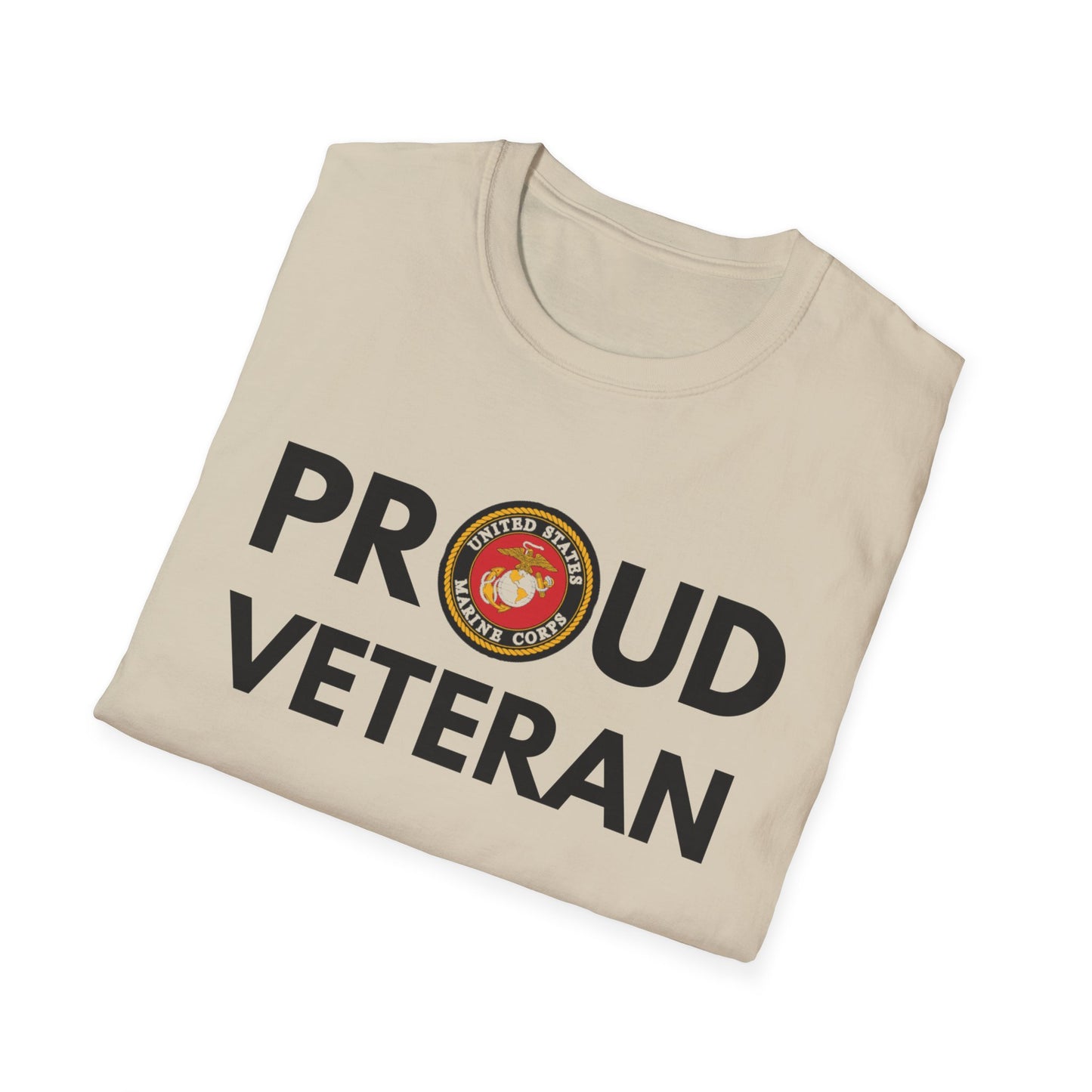 Marine Veteran - Unisex Softstyle T-Shirt