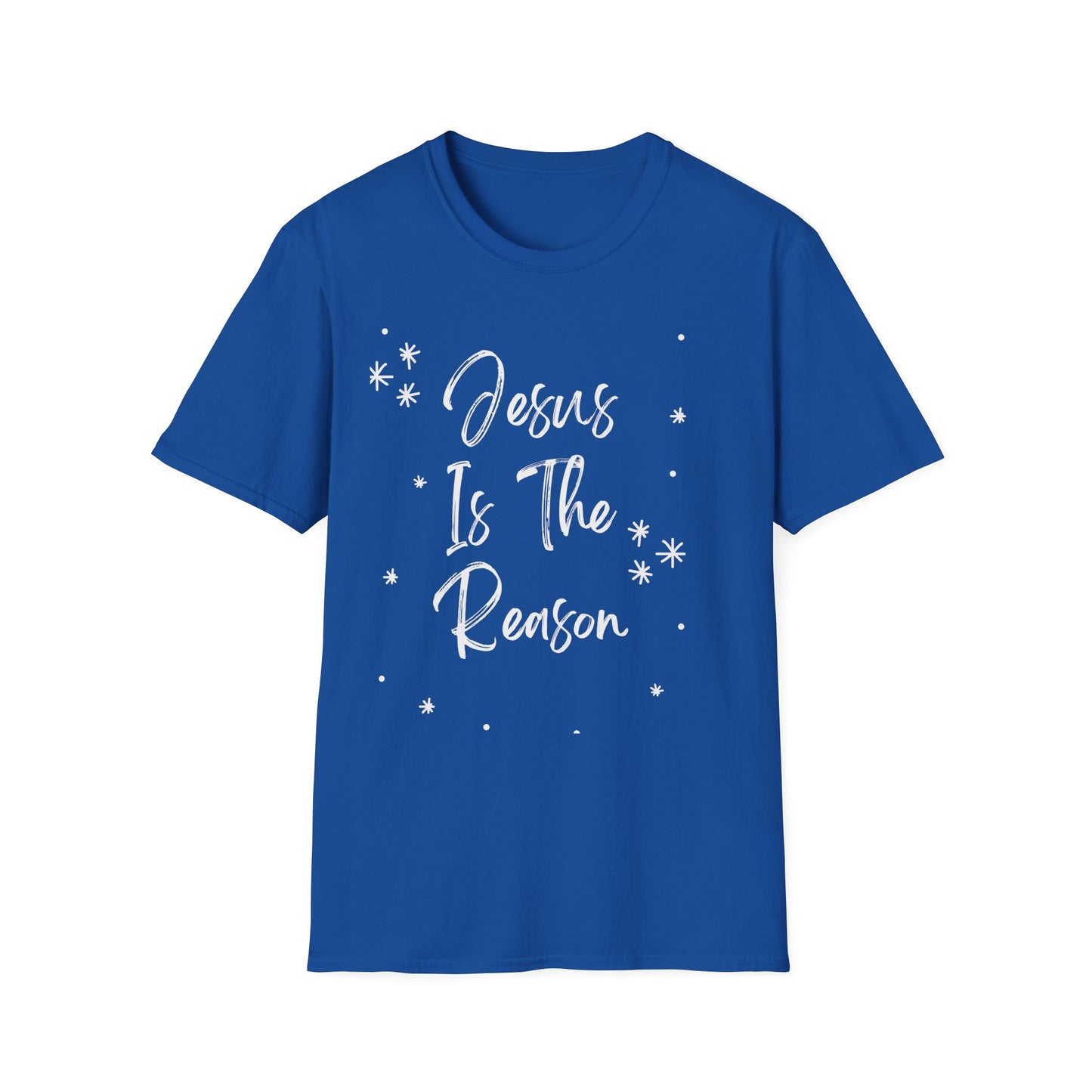 Jesus is the reason - Front and Back - Unisex Softstyle T-Shirt