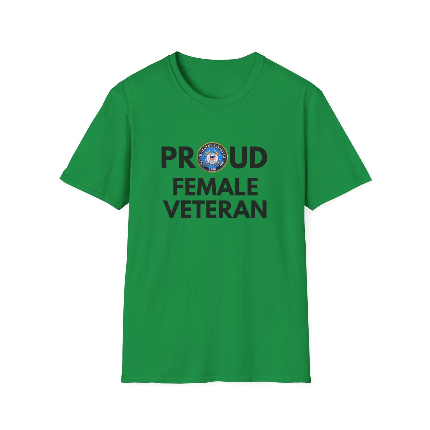 Coast Guard Female Veteran - Unisex Softstyle T-Shirt