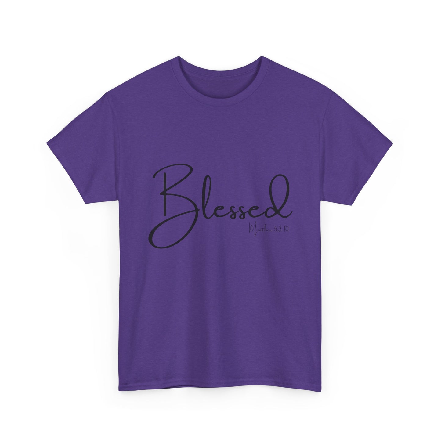 Blessed - Matthew 5:3-10 Unisex Heavy Cotton Tee