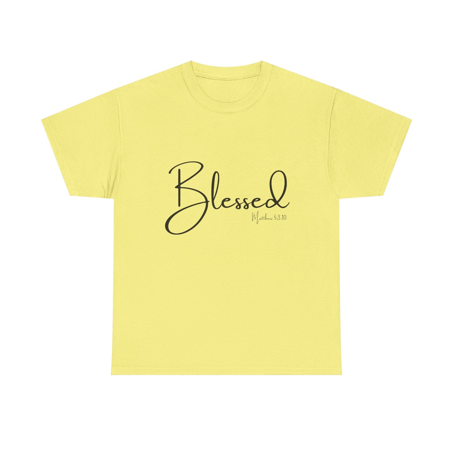 Blessed - Matthew 5:3-10 Unisex Heavy Cotton Tee