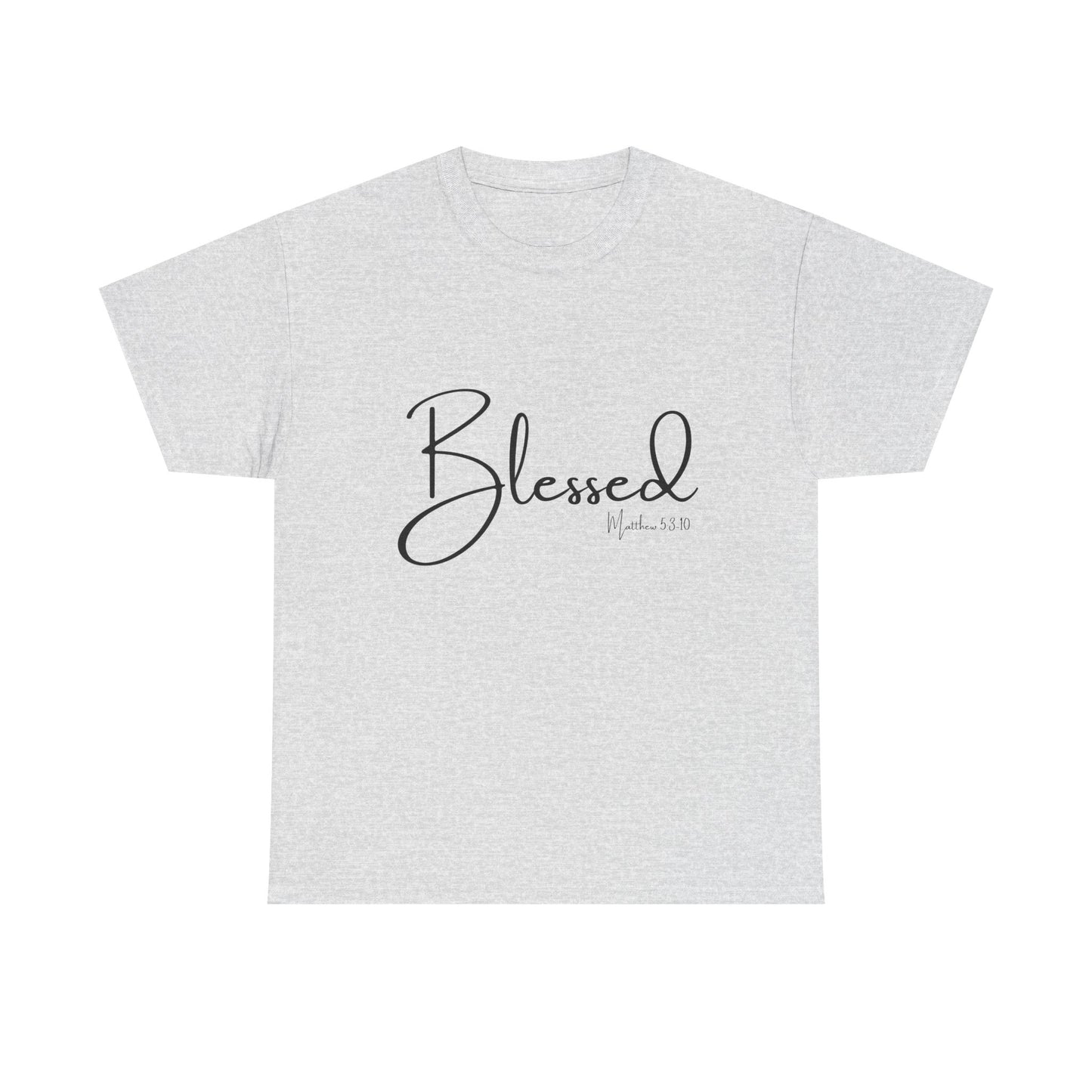 Blessed - Matthew 5:3-10 Unisex Heavy Cotton Tee