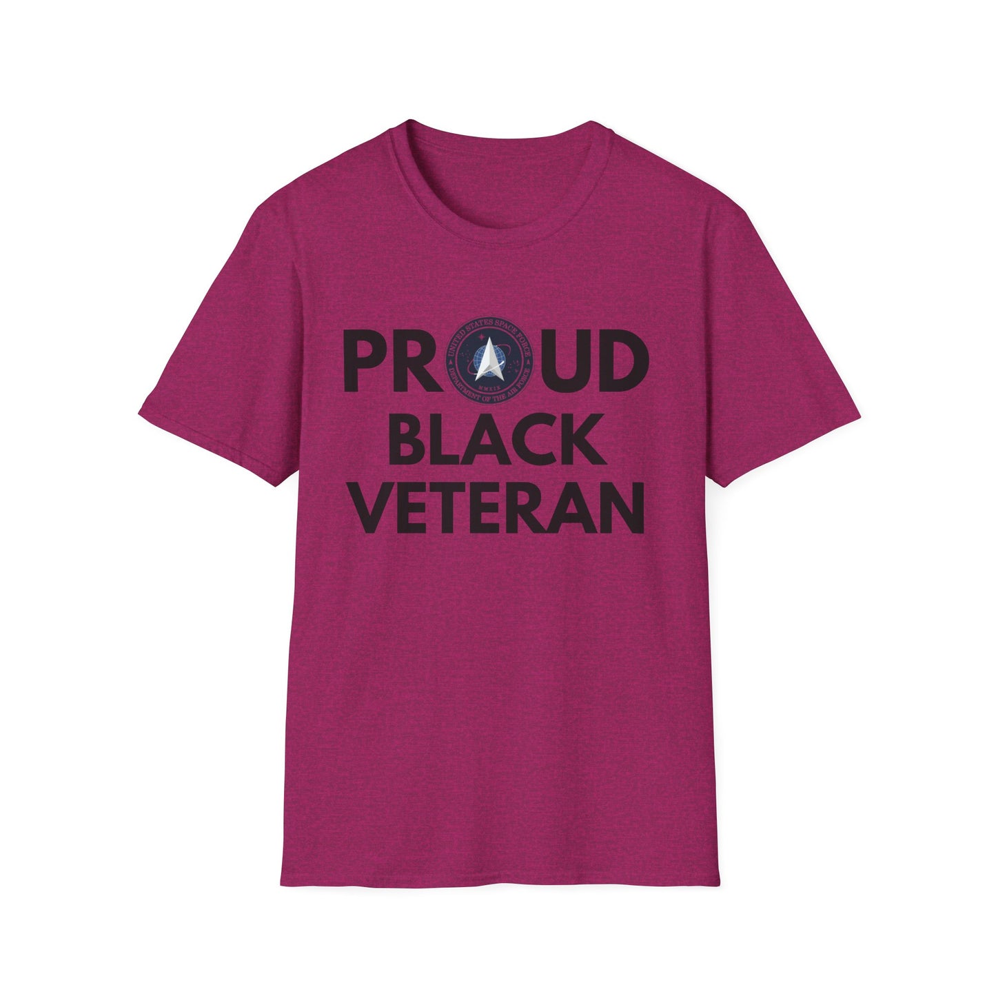 Space Force Proud Black Veteran - Unisex Softstyle T-Shirt