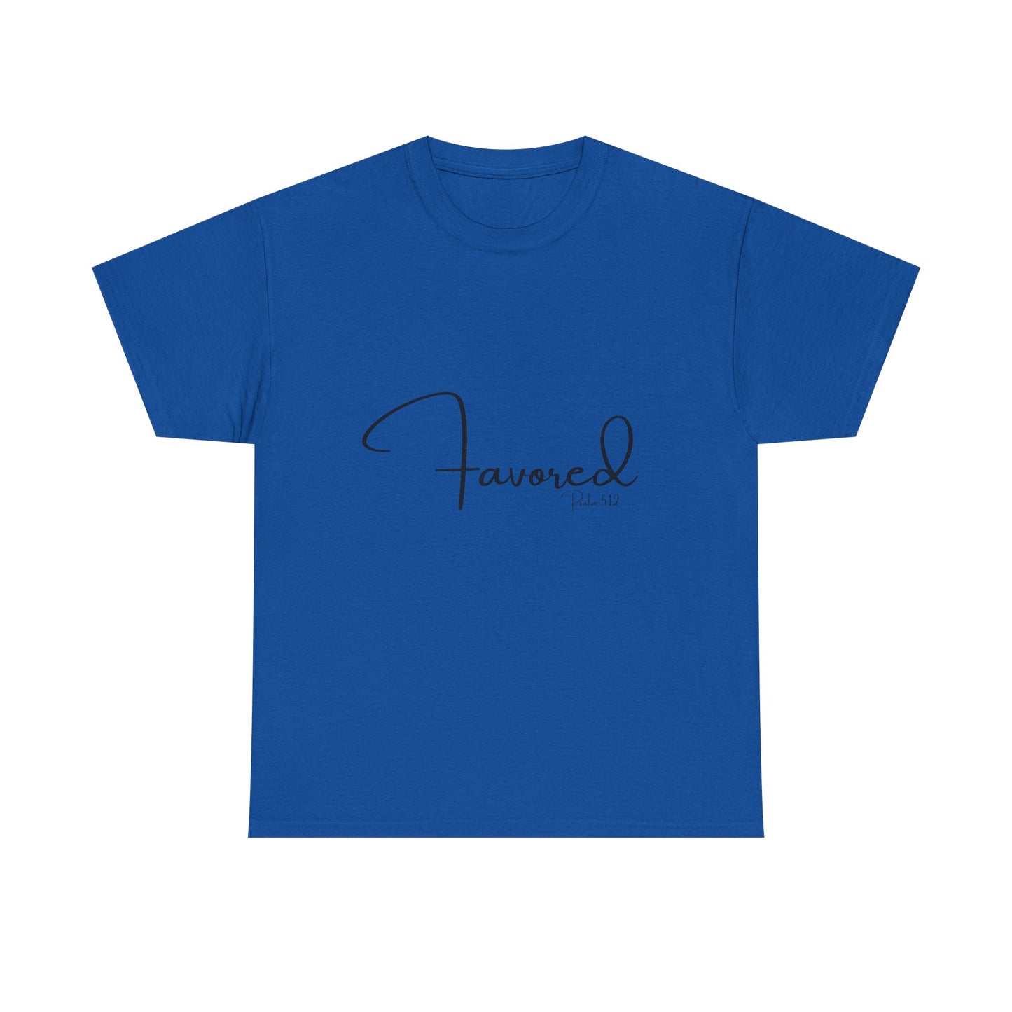 Favored - Psalm 5:12 Unisex Heavy Cotton Tee