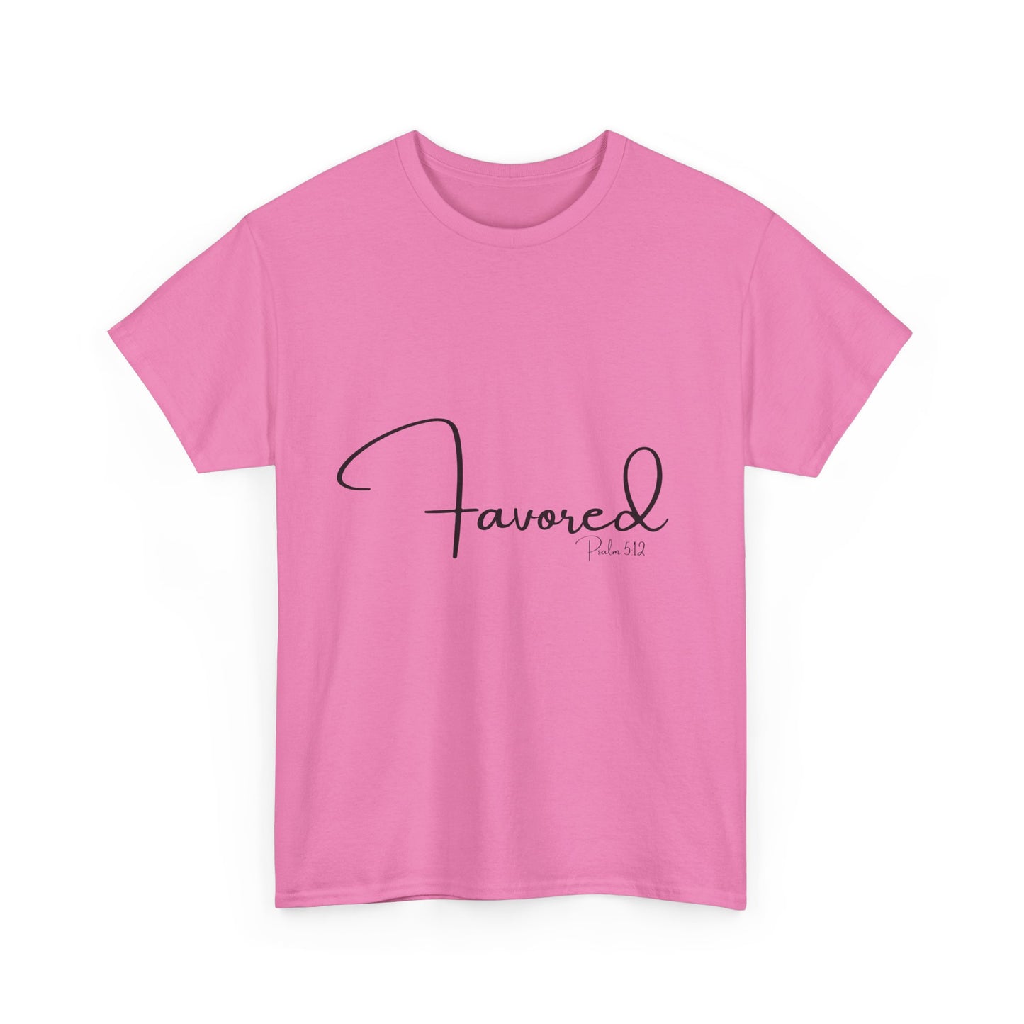 Favored - Psalm 5:12 Unisex Heavy Cotton Tee
