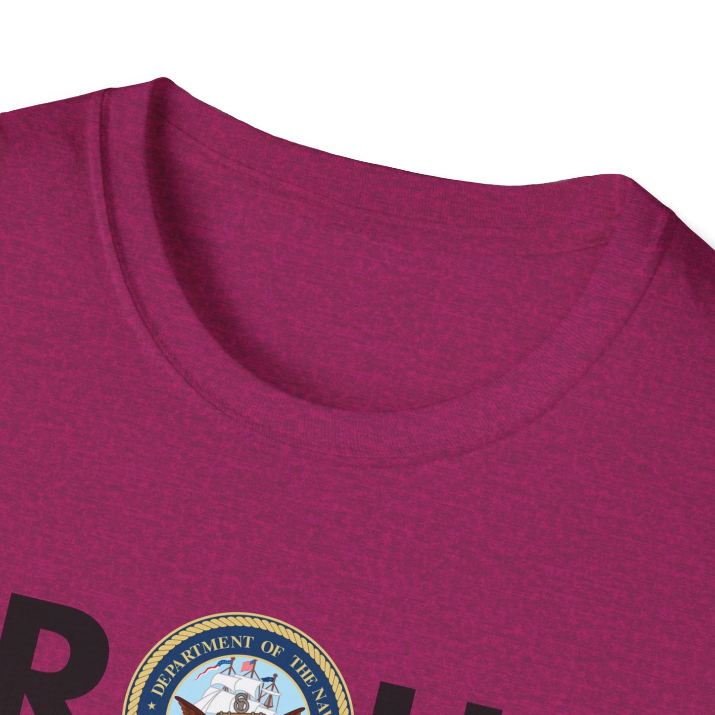 Navy Proud Black Veteran - Unisex Softstyle T-Shirt
