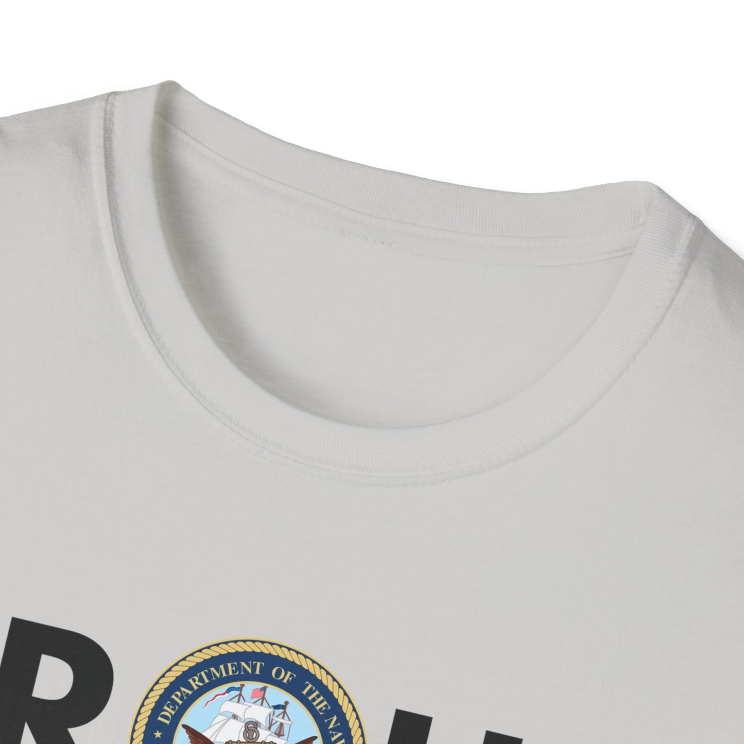 Navy Proud Black Veteran - Unisex Softstyle T-Shirt