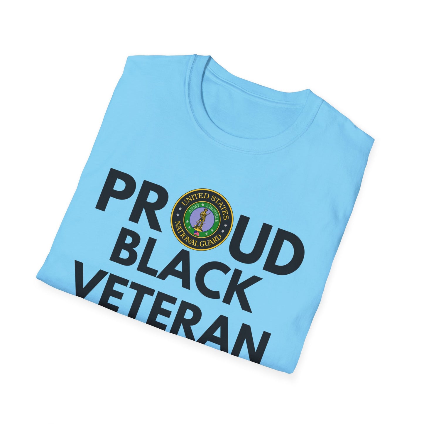 National Guard Proud Black Veteran - Unisex Softstyle T-Shirt