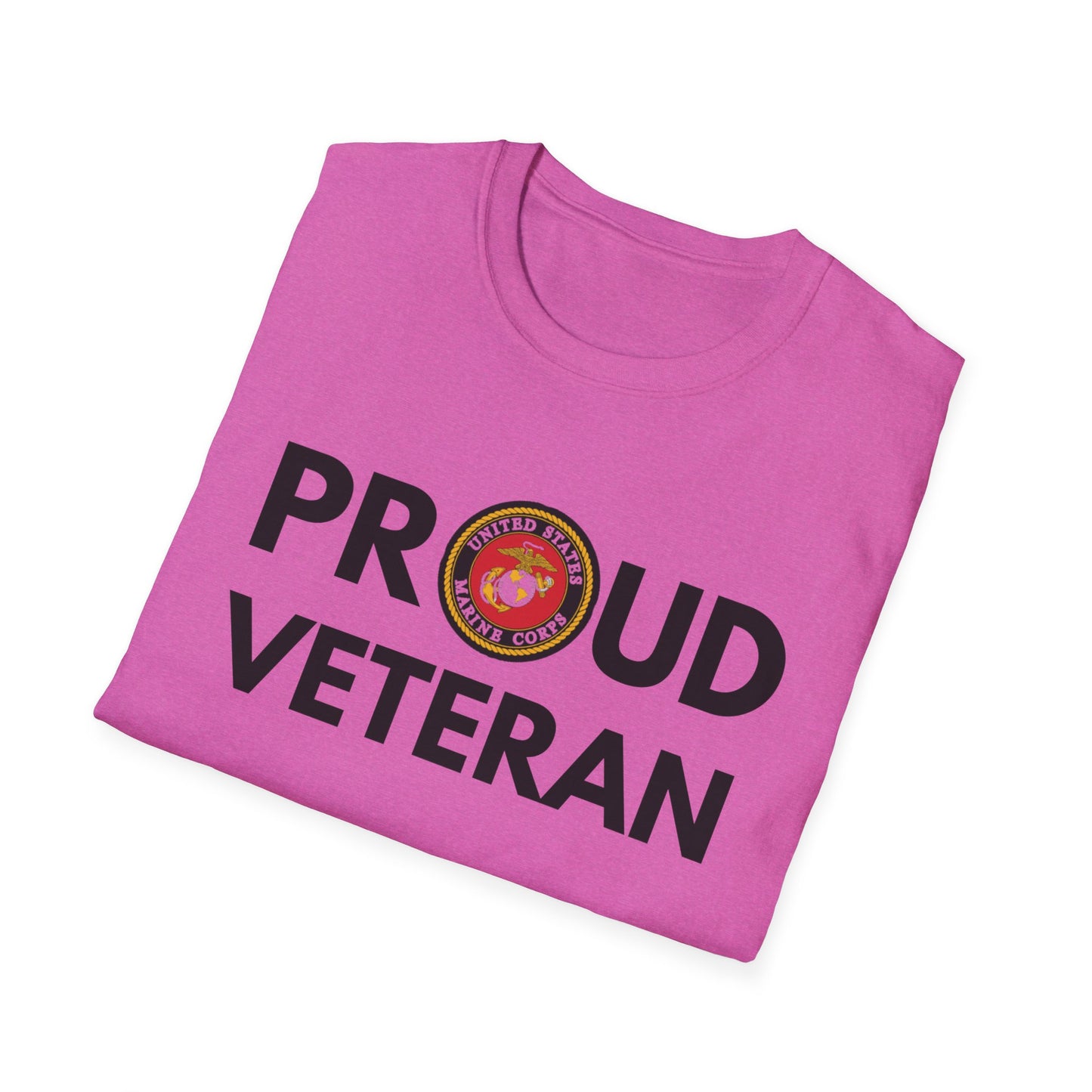 Marine Veteran - Unisex Softstyle T-Shirt