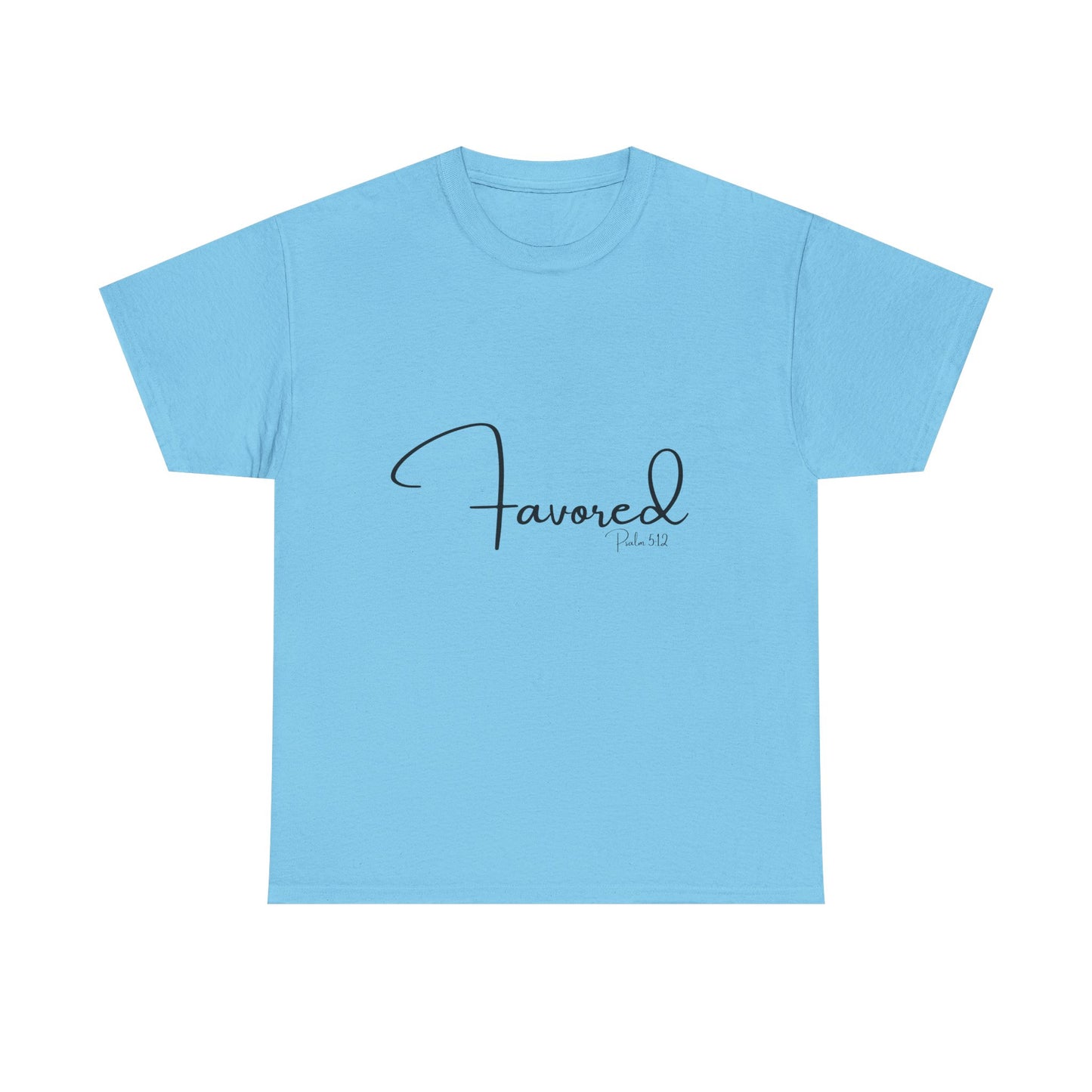 Favored - Psalm 5:12 Unisex Heavy Cotton Tee