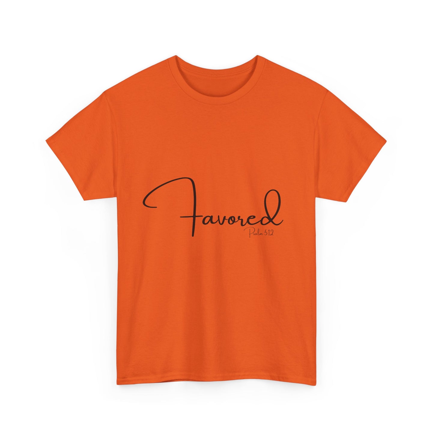 Favored - Psalm 5:12 Unisex Heavy Cotton Tee