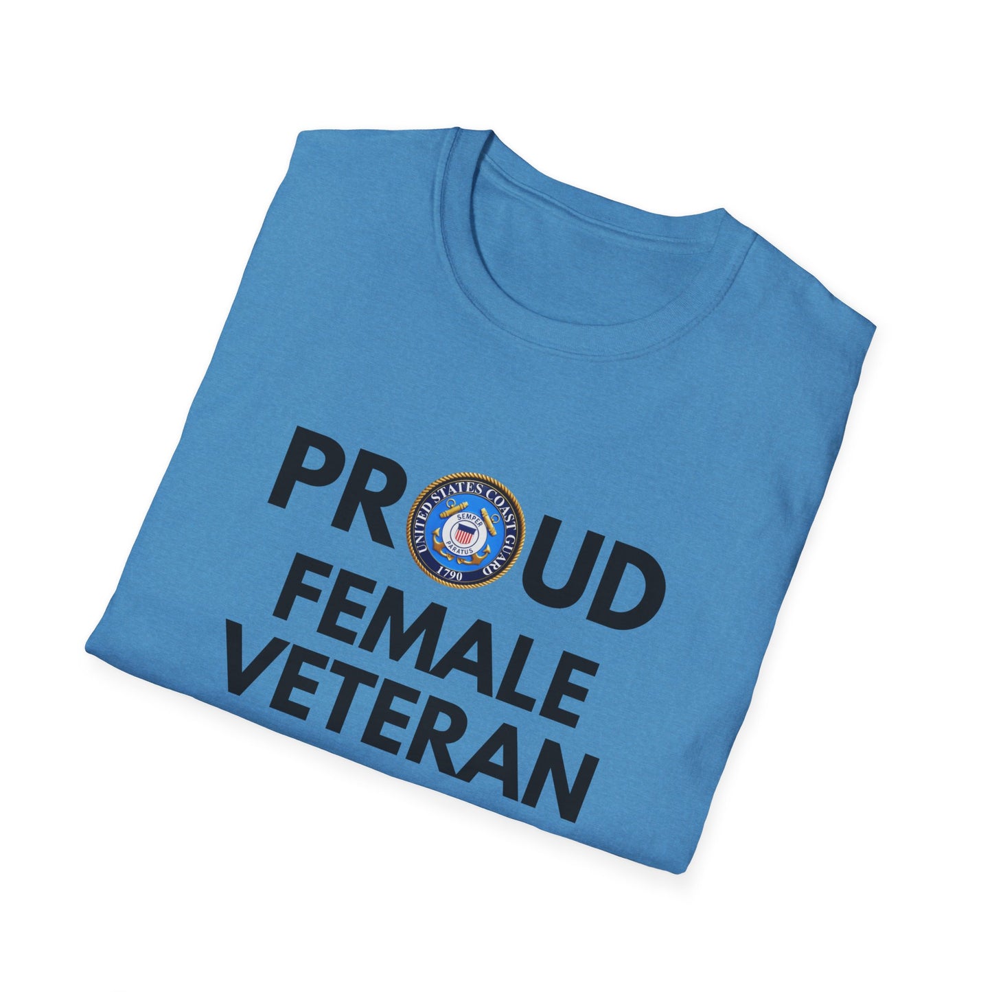 Coast Guard Female Veteran - Unisex Softstyle T-Shirt