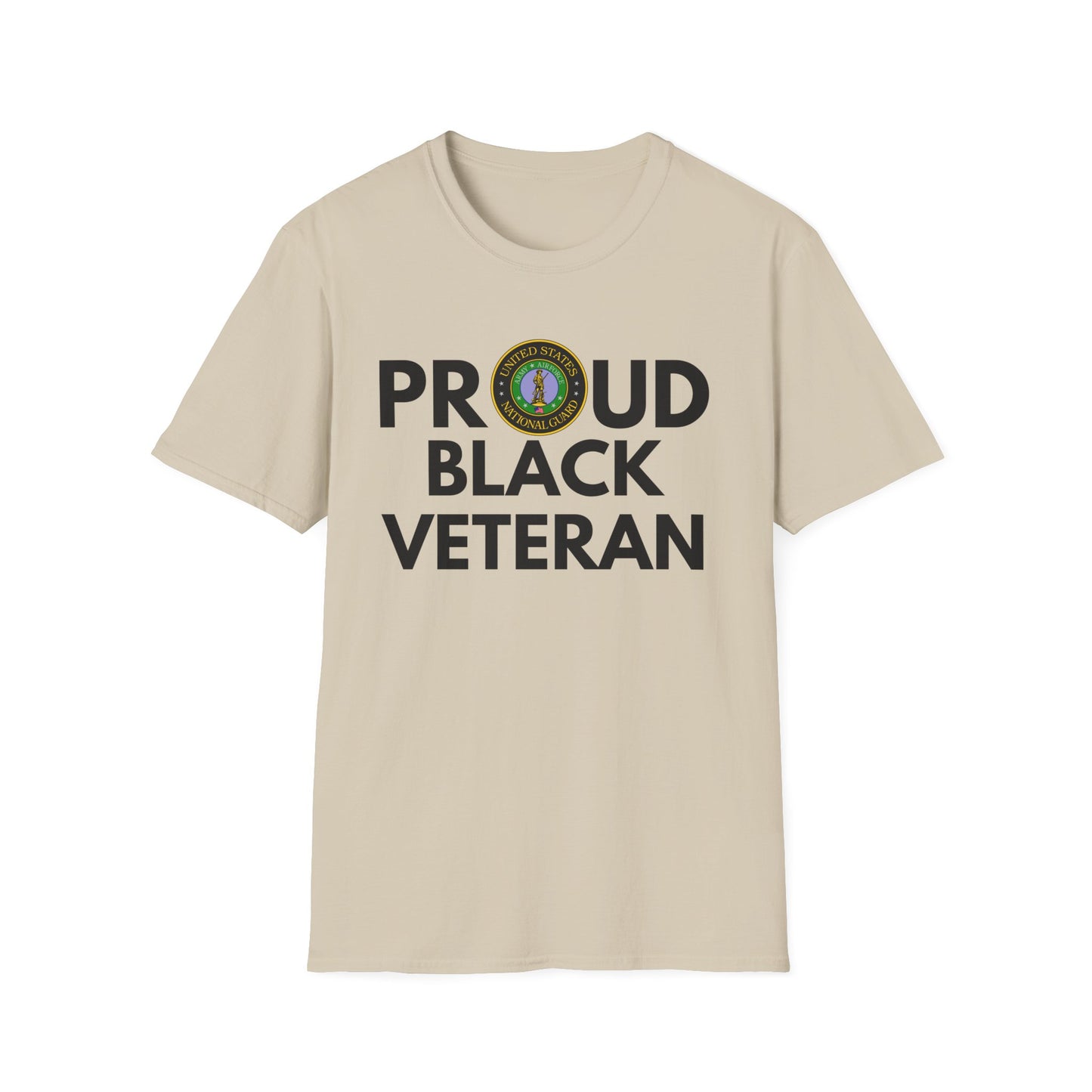 National Guard Proud Black Veteran - Unisex Softstyle T-Shirt