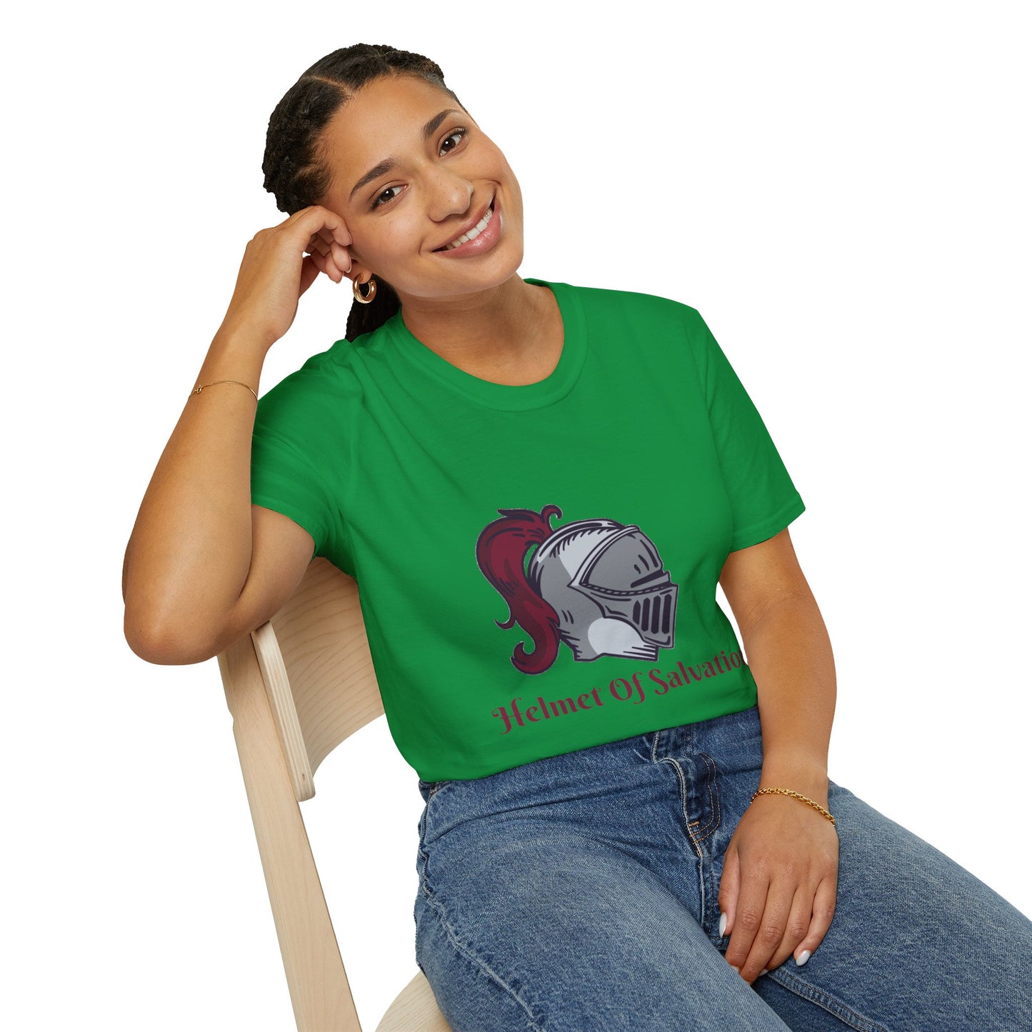Helmet of Salvation-Unisex Softstyle T-Shirt