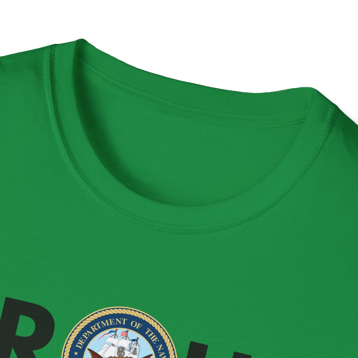 Navy Proud Black Veteran - Unisex Softstyle T-Shirt