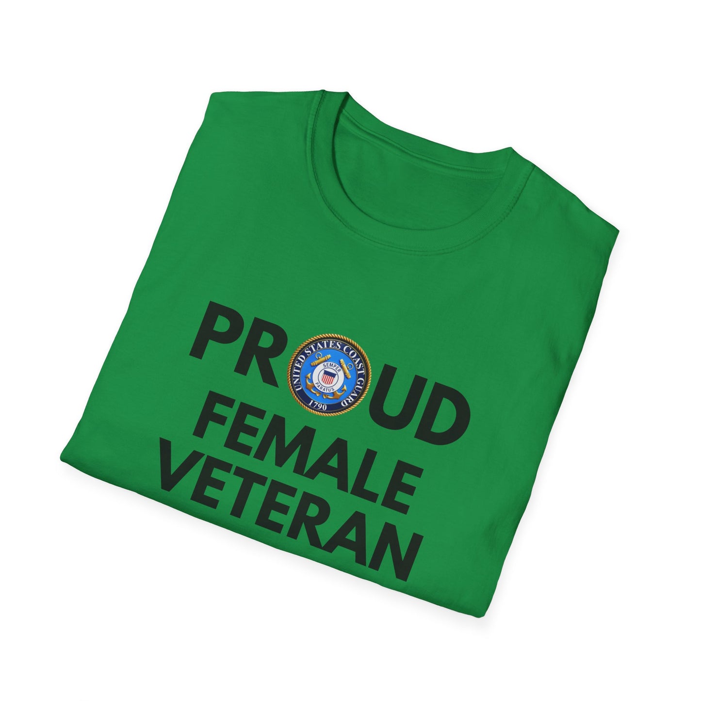 Coast Guard Female Veteran - Unisex Softstyle T-Shirt