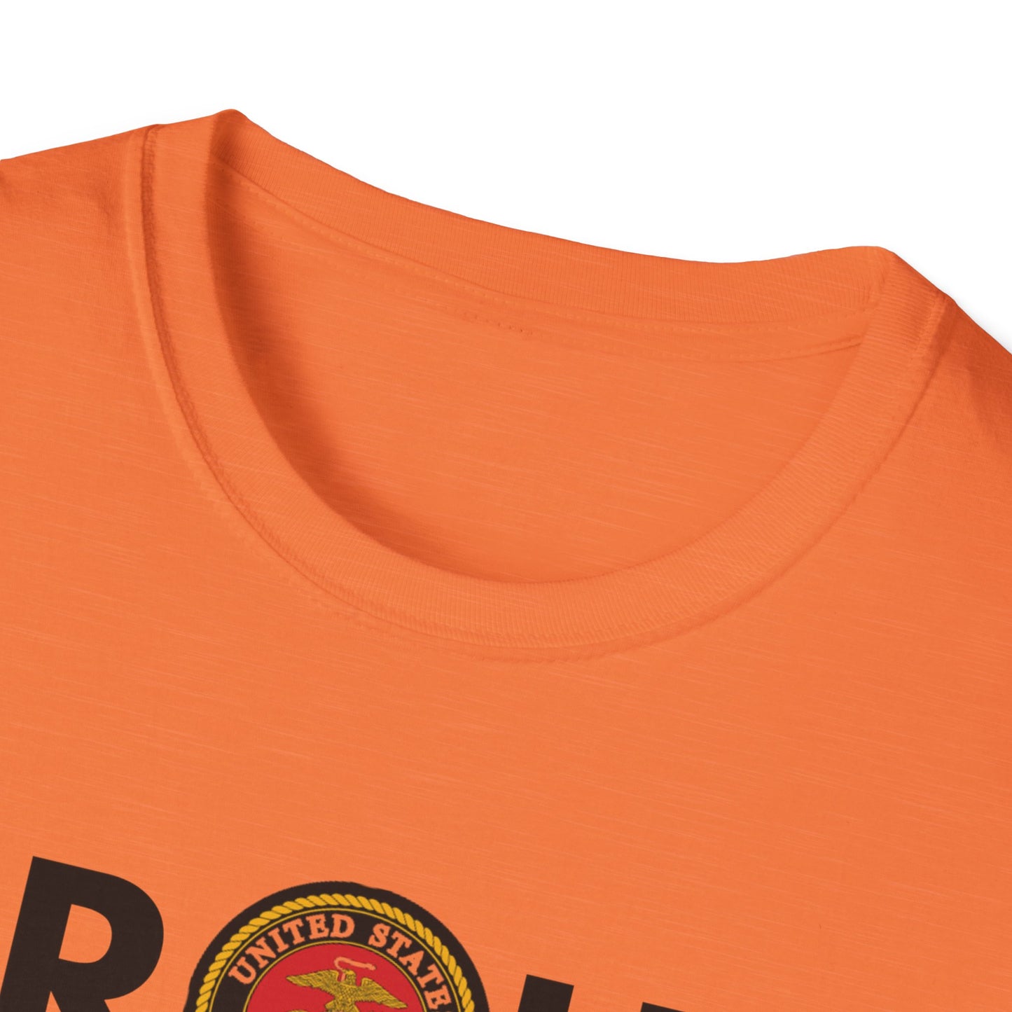 Marine Proud Black Veteran - Unisex Softstyle T-Shirt