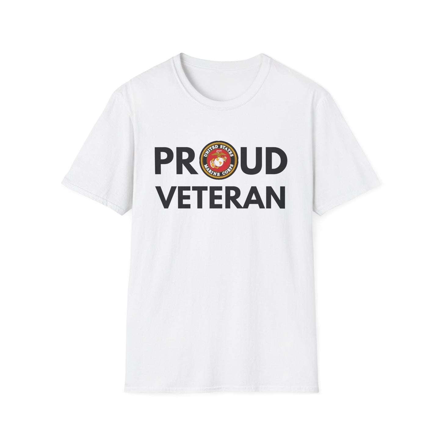 Marine Veteran - Unisex Softstyle T-Shirt